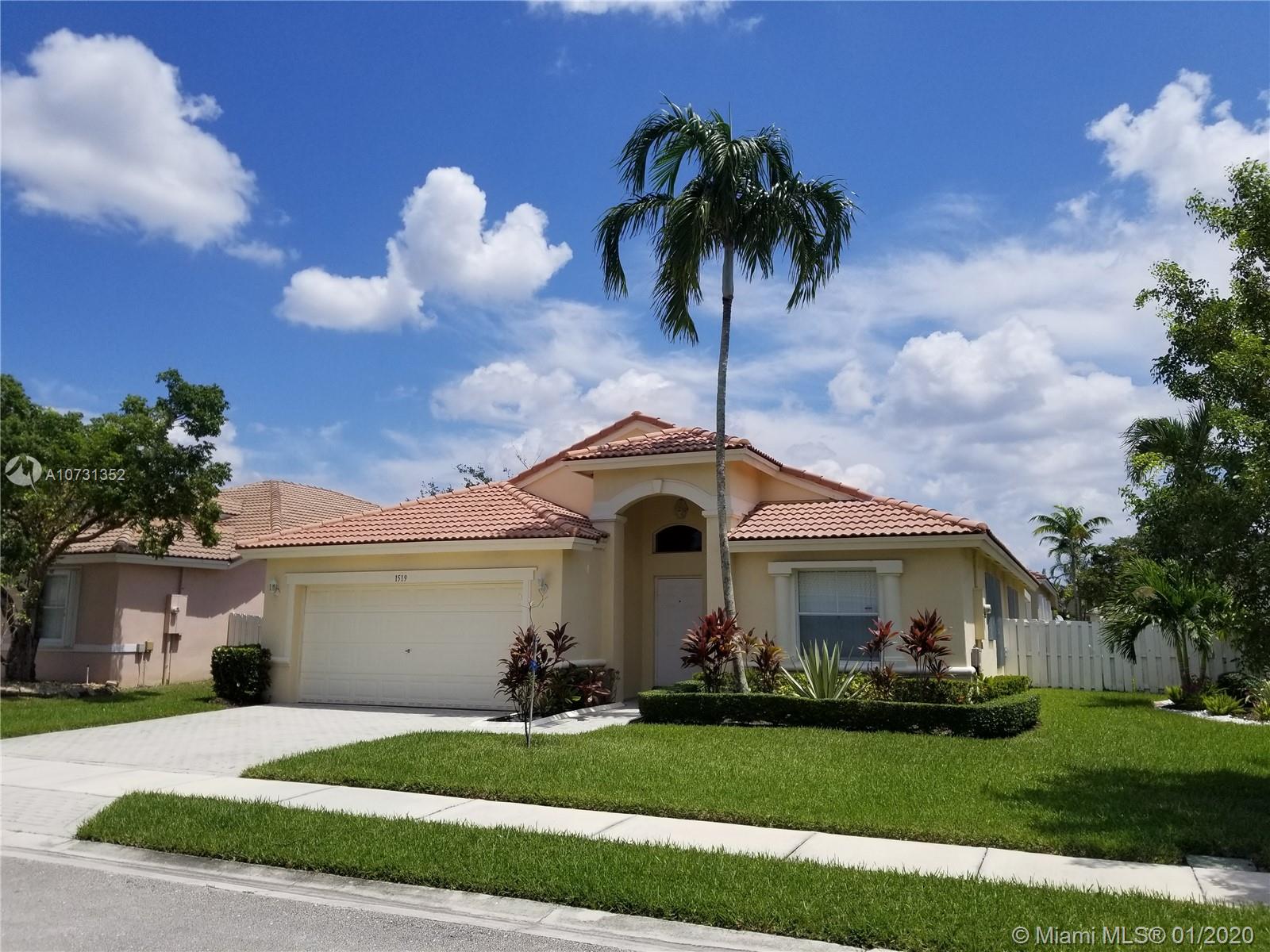 Pembroke Pines, FL 33029,1519 SW 187 AVE