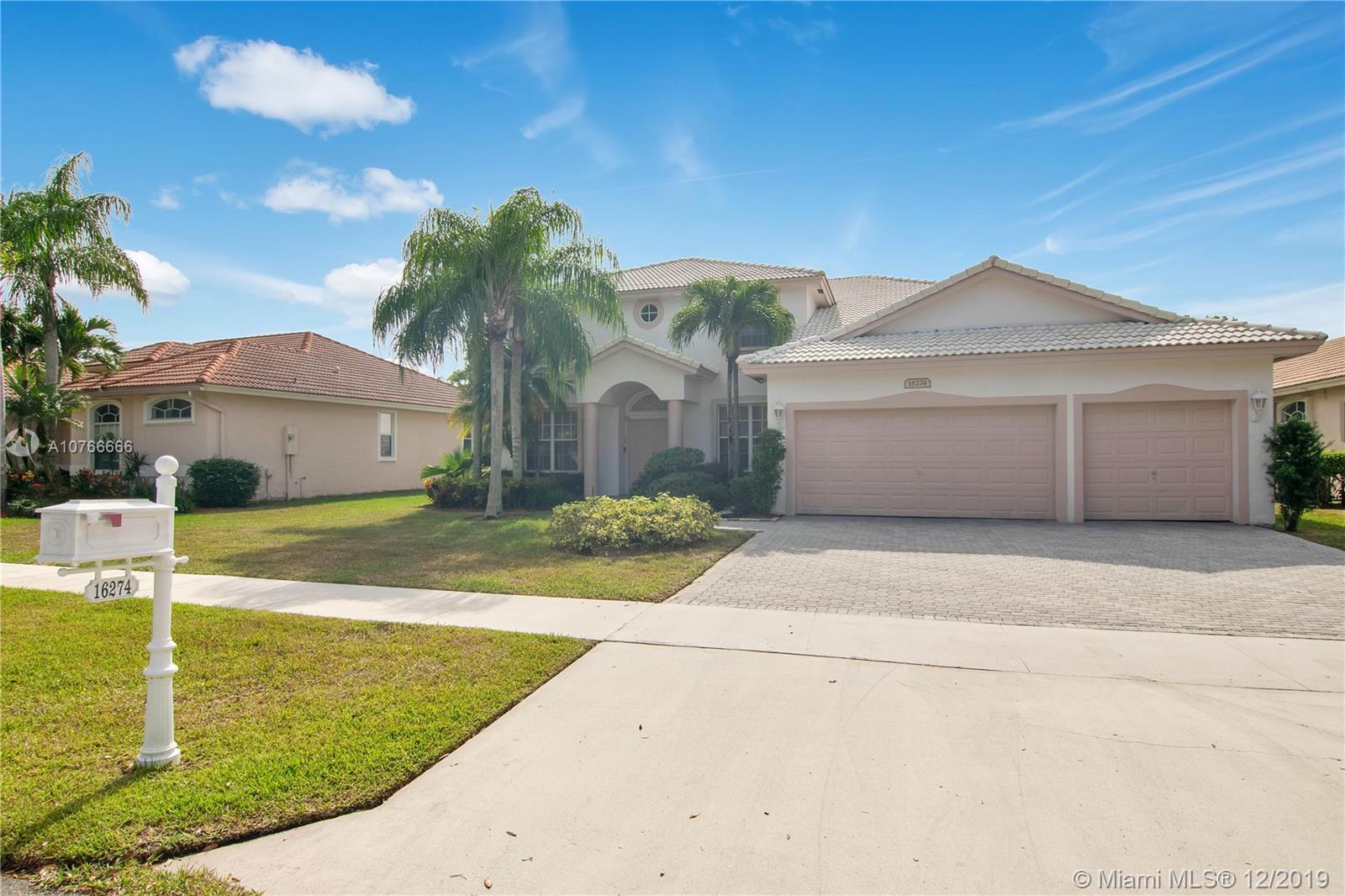 Pembroke Pines, FL 33331,16274 S Segovia Cir S