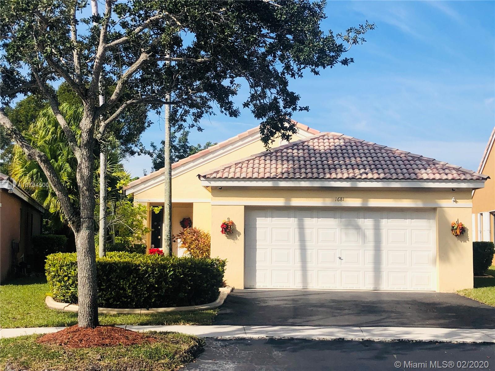 Weston, FL 33327,1681 Salerno Cir