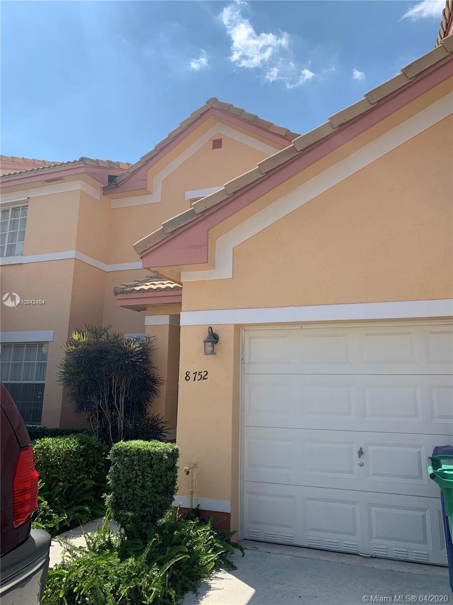 Miramar, FL 33025,8752 SW 21st  Ct #8752