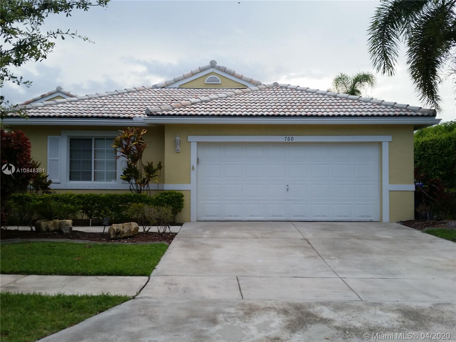 Pembroke Pines, FL 33027,760 SW 164th Ave