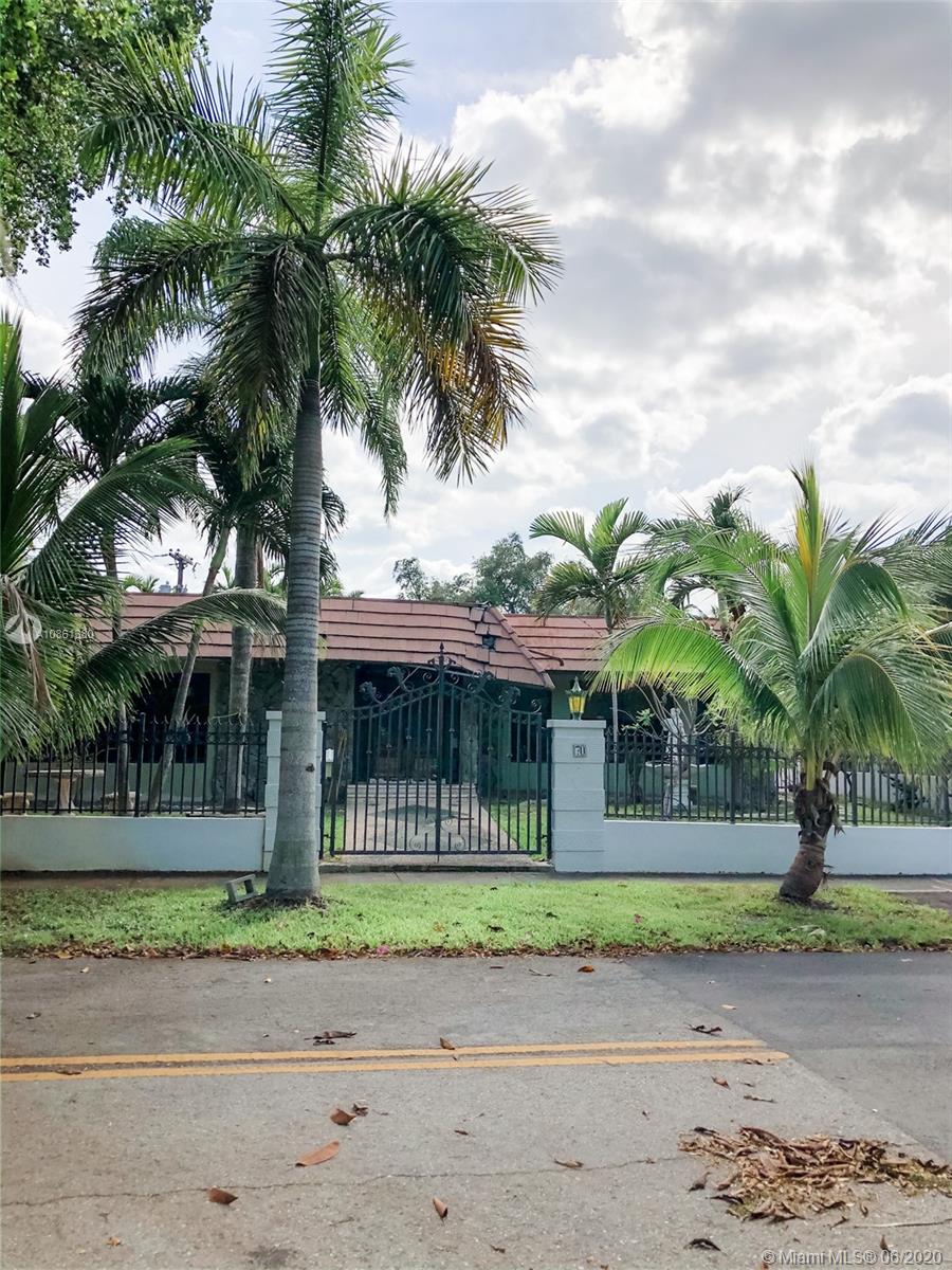 Location Location...Corner lot home in the cuveted neighborhood of Bay Heights.  Enjoy 24 hour security patrol and one of the best locations in the 305. The large home is ready for needed renovations/repairs or for a new construction. Old plumbing has been replaced.