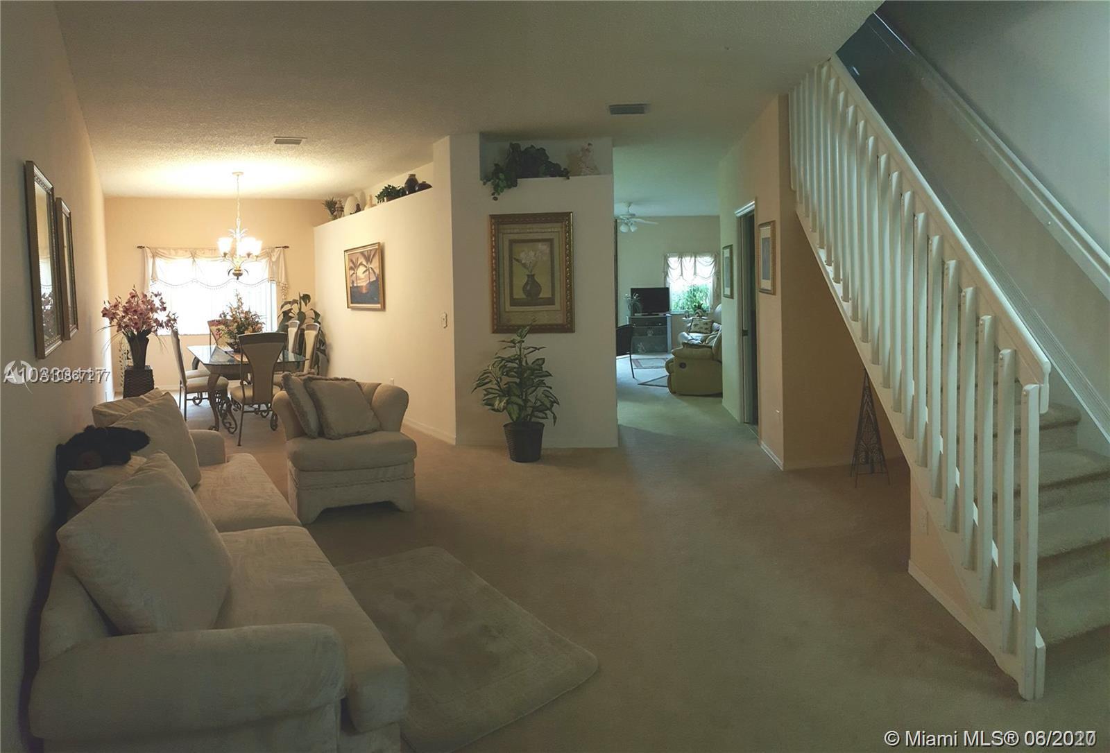 SPACIOUS FULLY FURNISHED TOWNHOME READY TO MOVE IN! 3 BEDROOMS, 2 1/2 BATHROOMS, CORNER UNIT, JUST BRING YOUR TOOTHBRUSH & CLOTHES! RENT INC. CABLE, INTERNET, ALARM MONITORING AND TRASH. 1ST, LAST & SECURITY DEPOSIT REQUIRED WITH CREDIT REPORT AND PAYSTUBS.