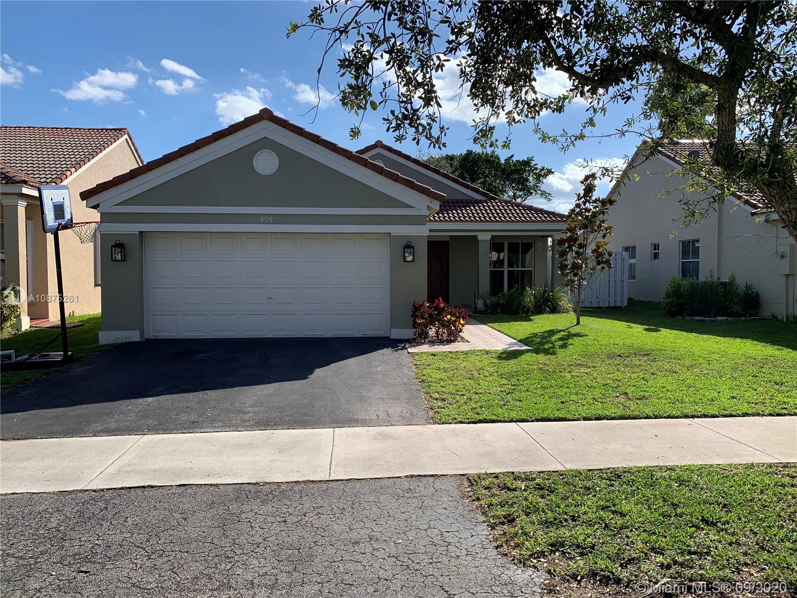 Weston, FL 33327,809 Sand Creek Cir