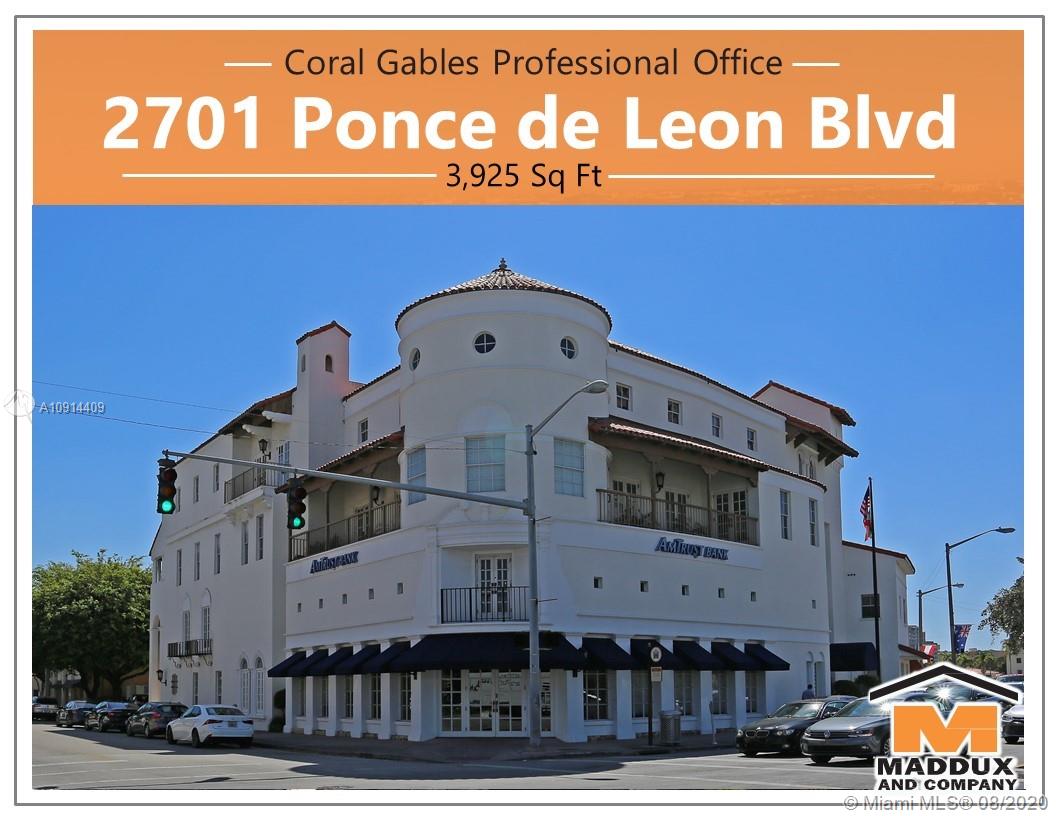 2701  Ponce De Leon Blvd  For Sale A10914409, FL