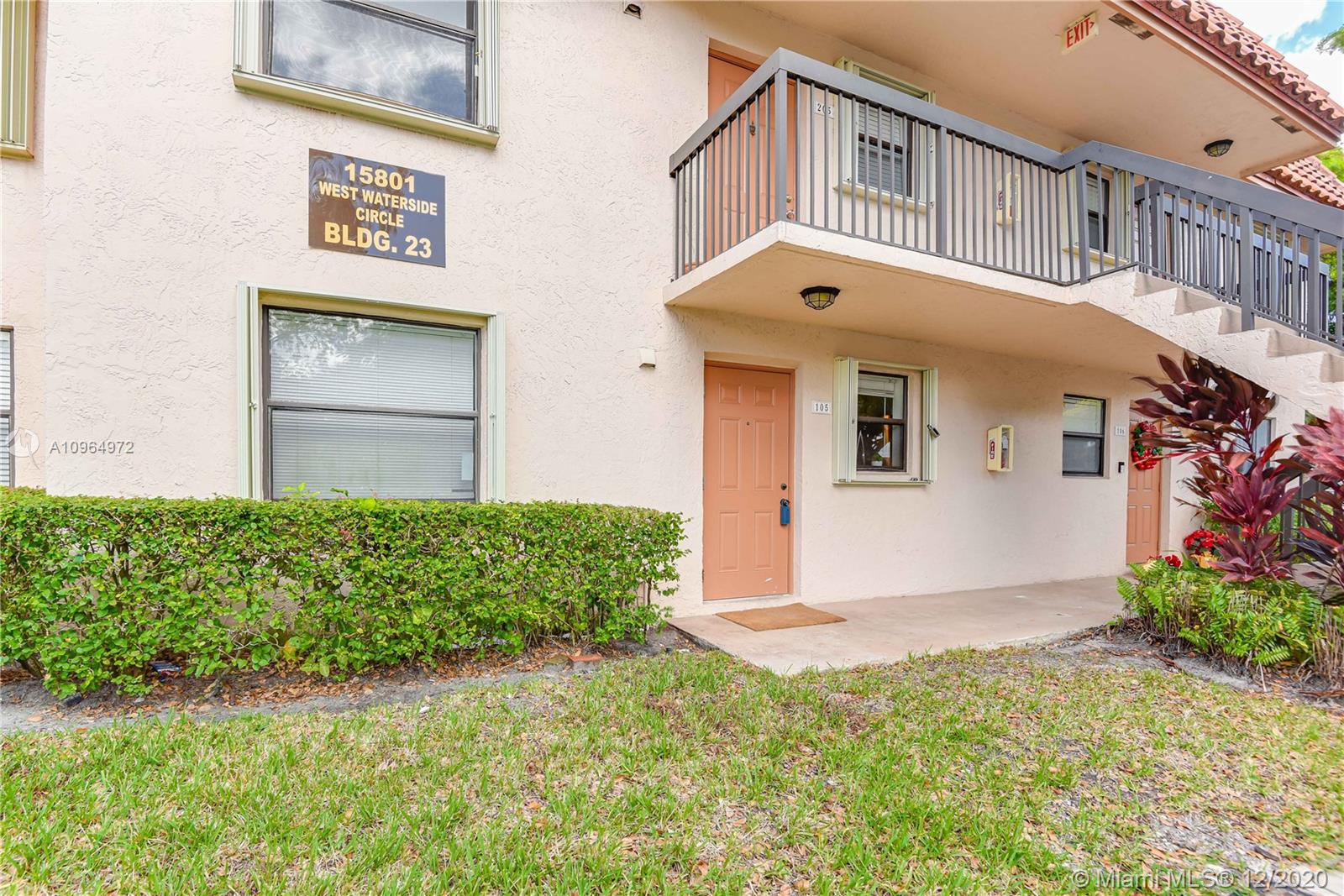 Sunrise, FL 33326,15801 W Waterside Cir #105