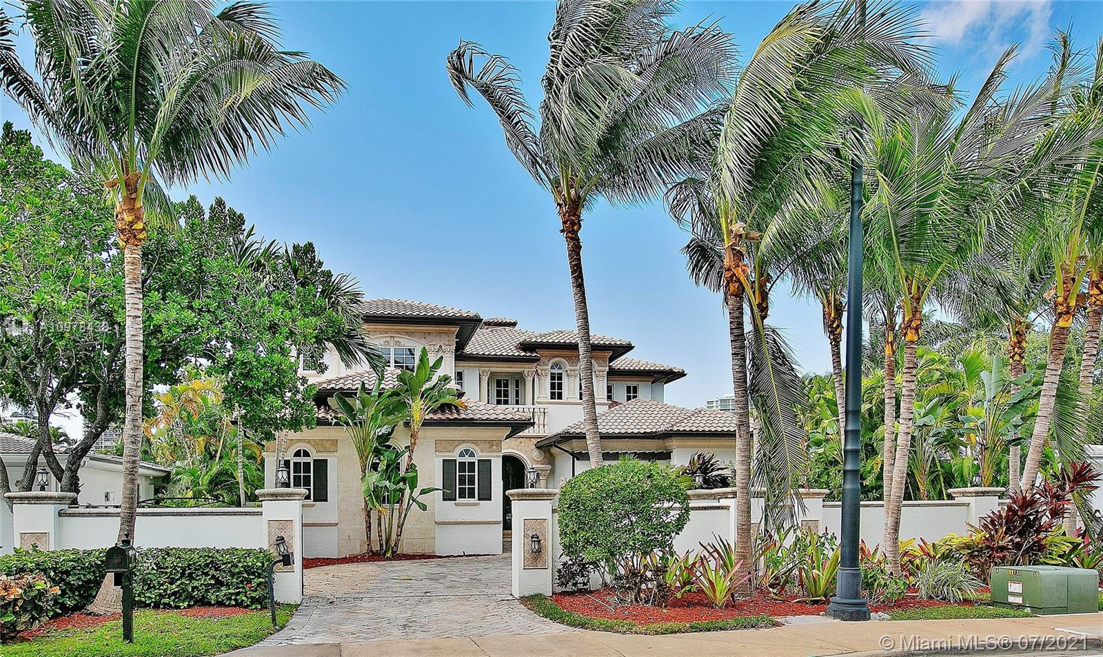 Luxury Home at Golden Beach, Fl. 6 Bedrooms 5 Bathrooms 2 Powder rooms, 2 master bathrooms, 3 car garage, separate guest suite, downstairs office, spacious gated driveway, kosher gas kitchen, indoor/outdoor fireplaces, waterfall pool & spa, summer kitchen, upstairs loft with bar/midnight kitchen, built-in stereo system, elevator, vaulted ceilings.