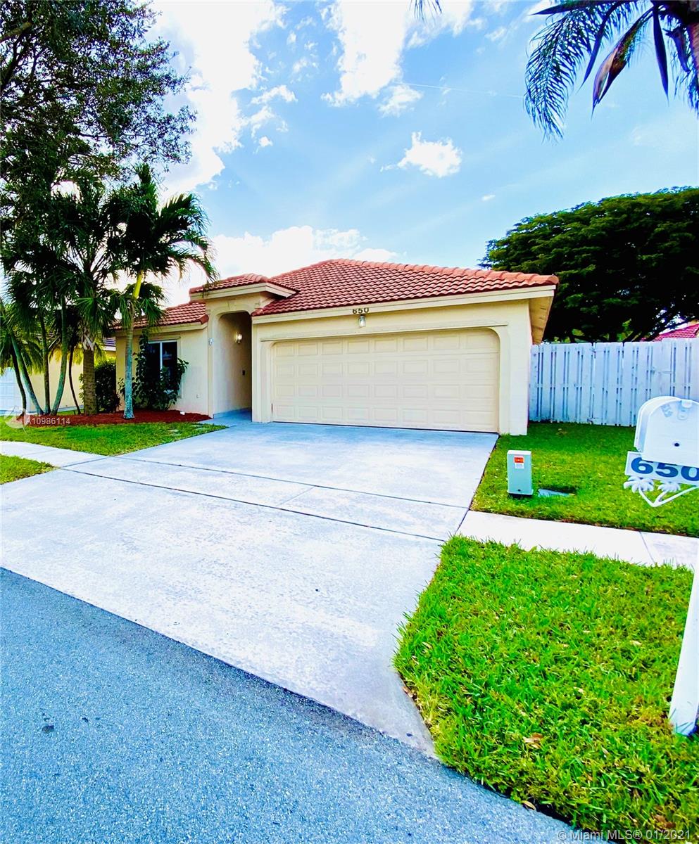 Pembroke Pines, FL 33029,650 NW 182nd Way