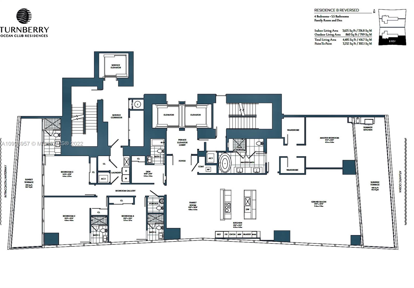 Unit 1804 floor plan