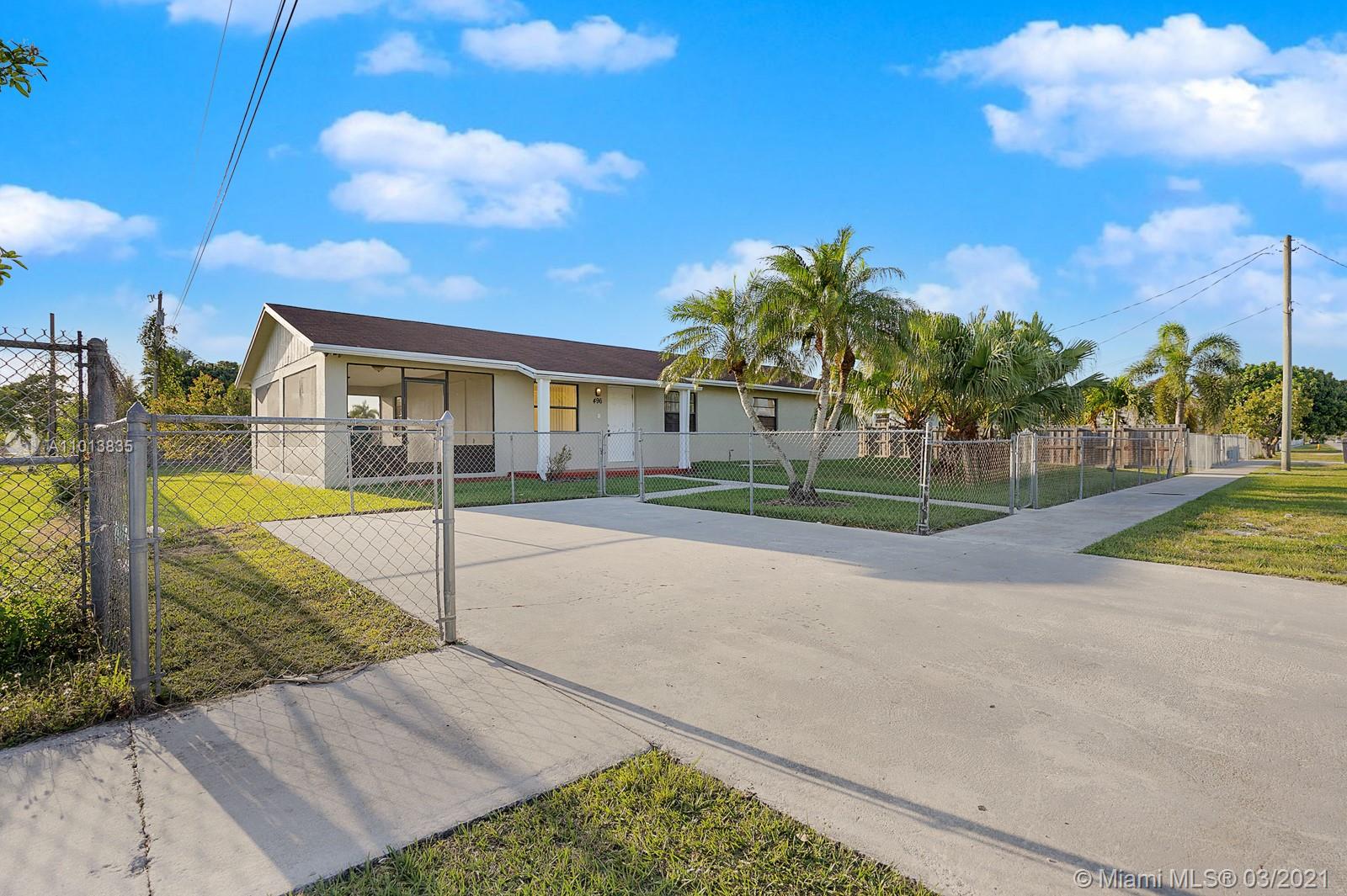 496 SW 9th Ave,  Florida City,  FL 33034