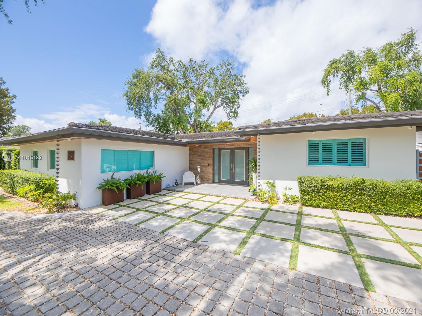 Come make this beautifully renovated Bay Heights home yours. Enjoy the comforts of an upscale, 24 hour patrolled community that is just minutes to Brickell, Coconut Grove, Coral Gables, and more. The home’s ample living spaces form the perfect layout for entertaining. You will enjoy stunning formal living and dining rooms that spill into an expansive, open family room overlooking your own private oasis. Step out into your amenity-filled backyard, including a renovated summer kitchen, shaded loungingareas, pool, and spa, perfect for enjoying the South Florida weather. When it's time, step into any of the 5 oversized bedrooms or the home's master suite with its own large ensuite bathroom, his & hers closets and serene pool view. Virtual Walkthrough Available