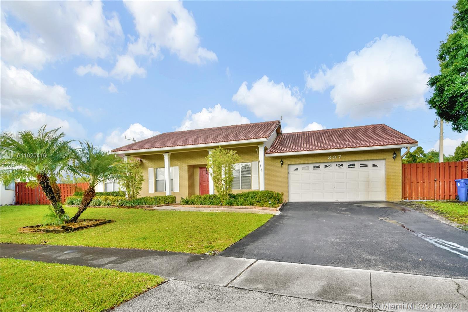 807 NW 135th Way, Sunrise, FL 33325