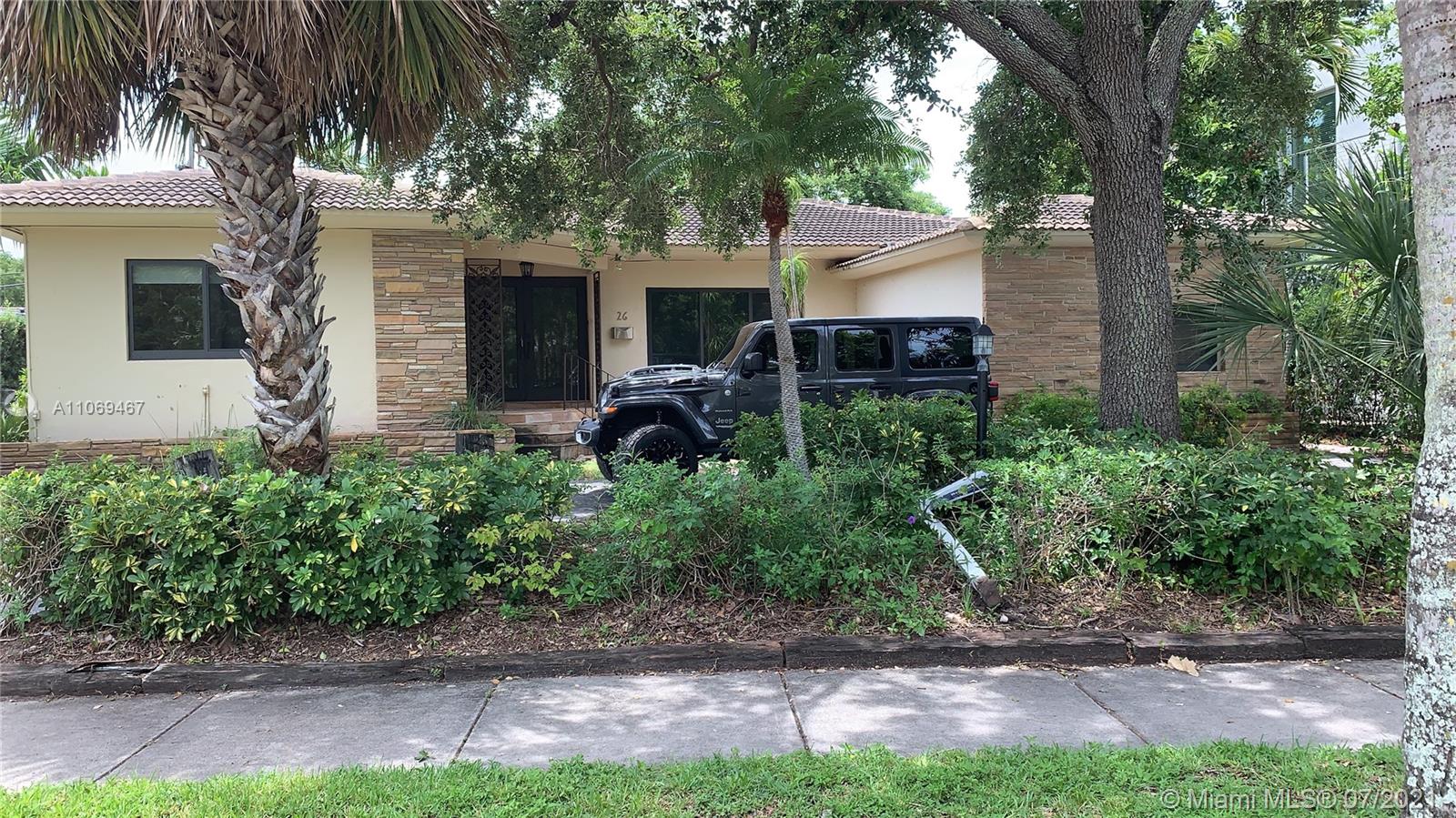 Classic Bay Heights Gem with great bones. Knock down and build your new dream home or remodel the existing structure. This lot has one of the best locations in the neighborhood. With new construction going for 4.5-5m right next door and across the street. Enjoy quick and easy access to great schools, key biscayne, coral gables, downtown, and brickell. They are all just 5-10m away. 24hr patrolled.