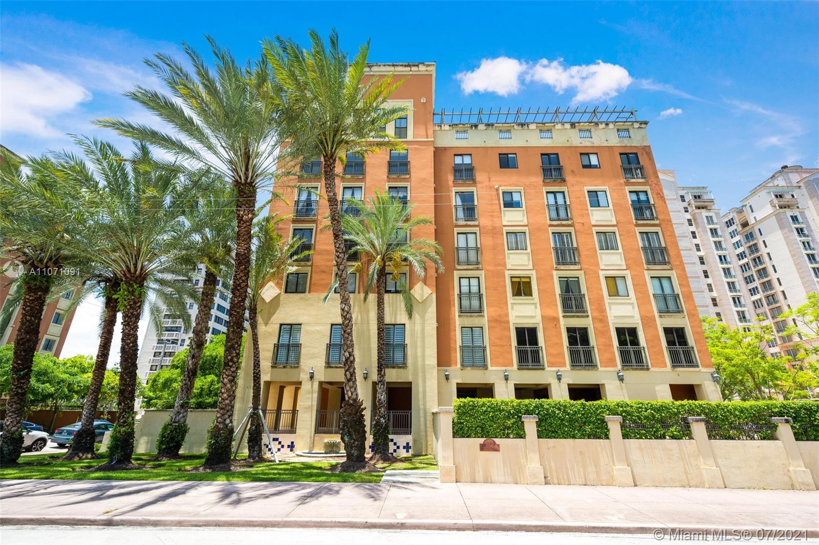 Enjoy the urban Coral Gables living at large in this beautiful condo built in 2001, located on prestigious Biltmore Way. This gorgeous bright and spacious corner unit features 3 bedrooms, 2.5 bathrooms, a large master bedroom with a walking closet, high ceilings, impact-resistant windows, tile floors throughout, 2 assigned parking spaces, storage, and much more. Building under new management and to be paint, new owner will enjoy the improvements.
Fabulous central location, only one block away from the Granada Golf course and just a stroll from the finest restaurants on Miracle Mile, cafes, shops, and Coral Gables business district.