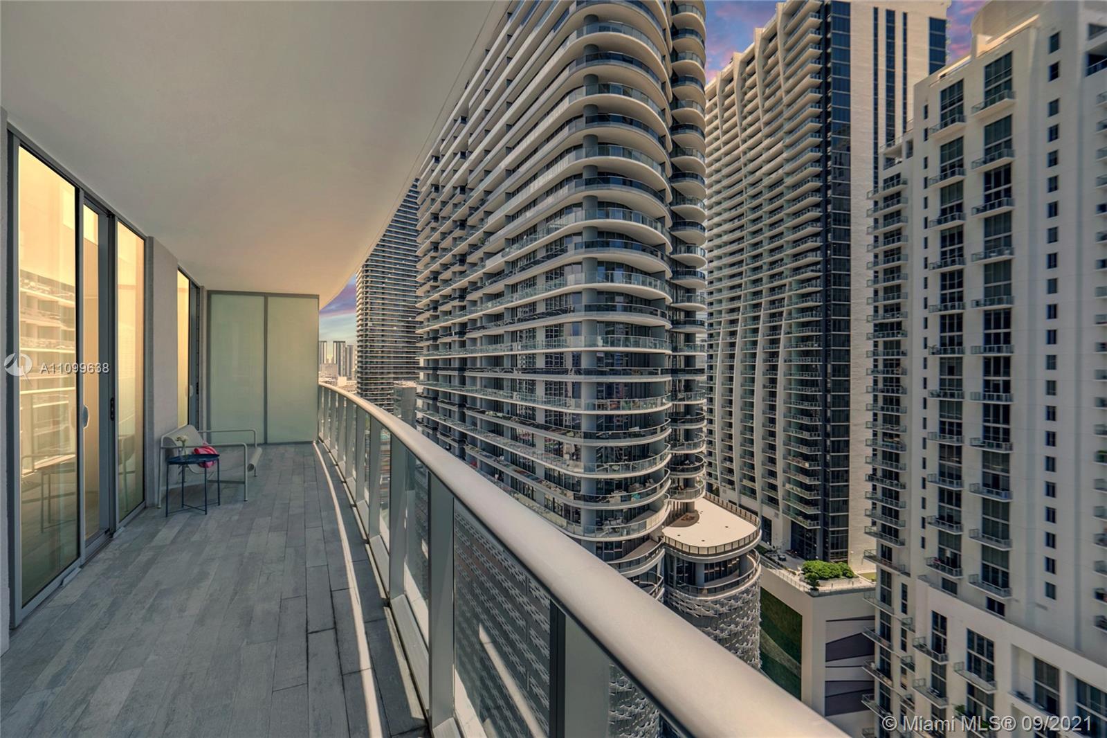 Two bedroom, two bathroom  + DEN unit with views to Brickell and Biscayne Bay. Featuring marble flooring throughout the entire unit and Italian kitchen. Central location, many amenities including party rooms, rooftop pool overlooking Miami, gym, children's playroom theater and more. Unit is available from 1/15/22-12/12/2022.