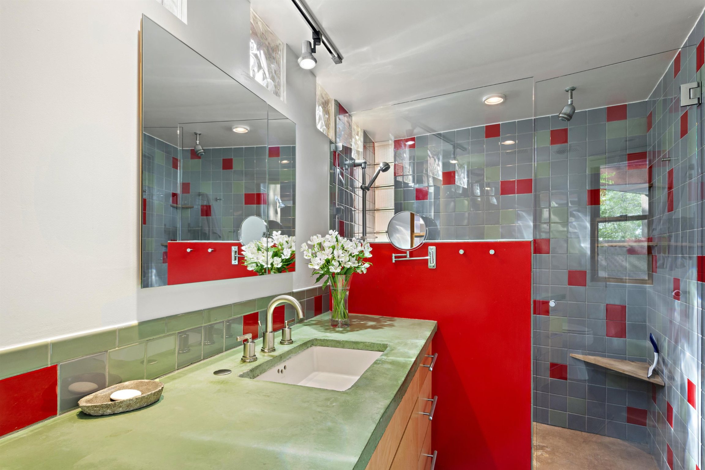 ...and Stylish Tile Shower