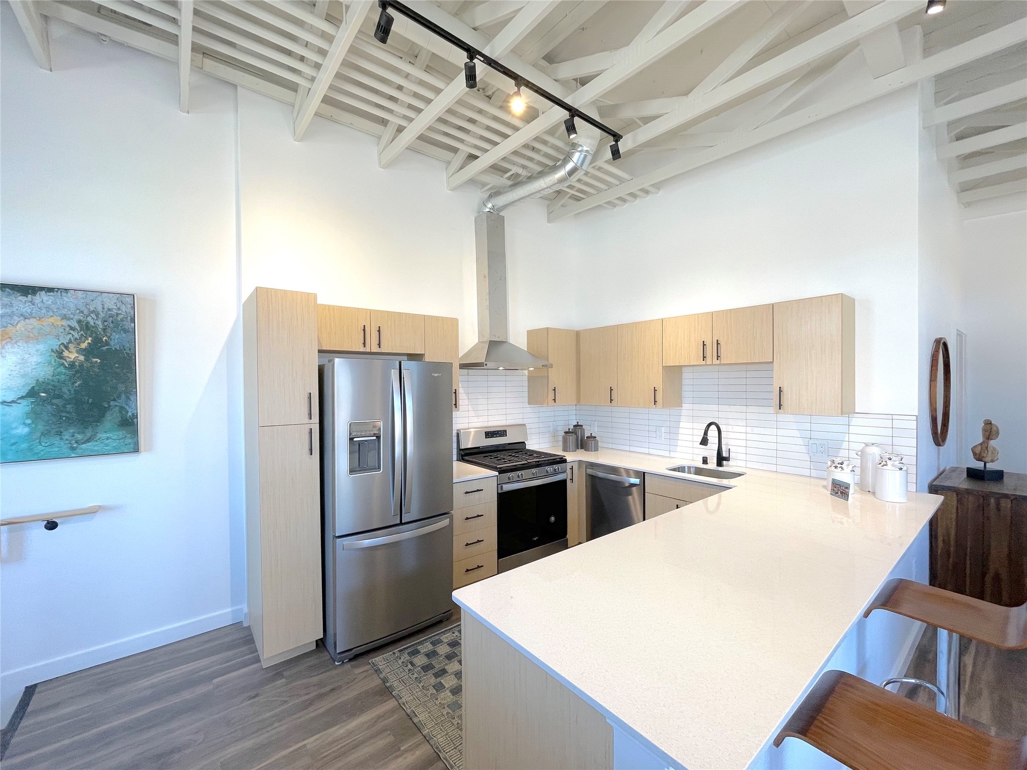 Second Floor – Kitchen with stainless steel appliances
