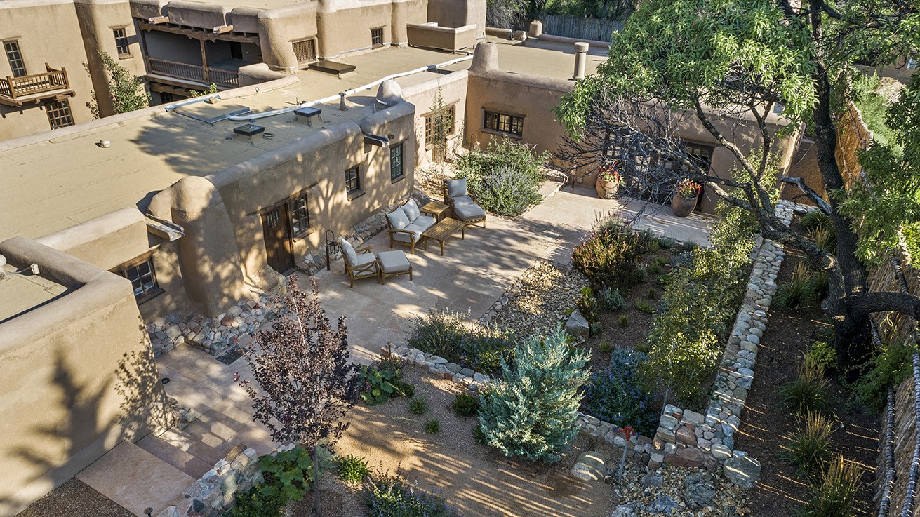 Overhead View of East Courtyard Area