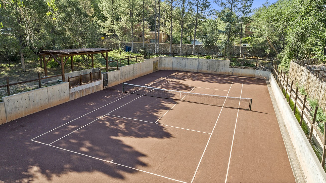Clay Tennis Court and  Ramada
