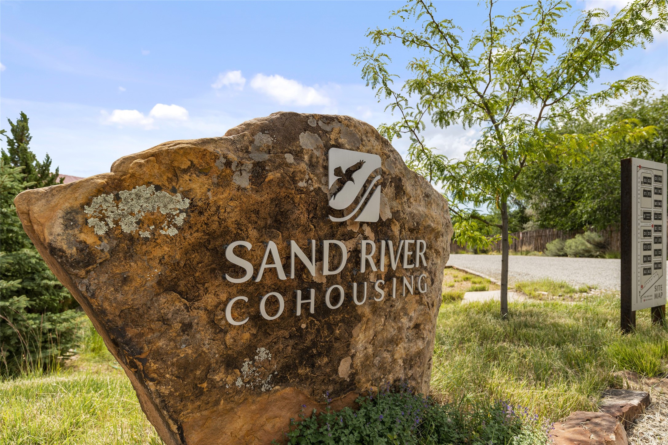 Entrance to Sand River Cohousing