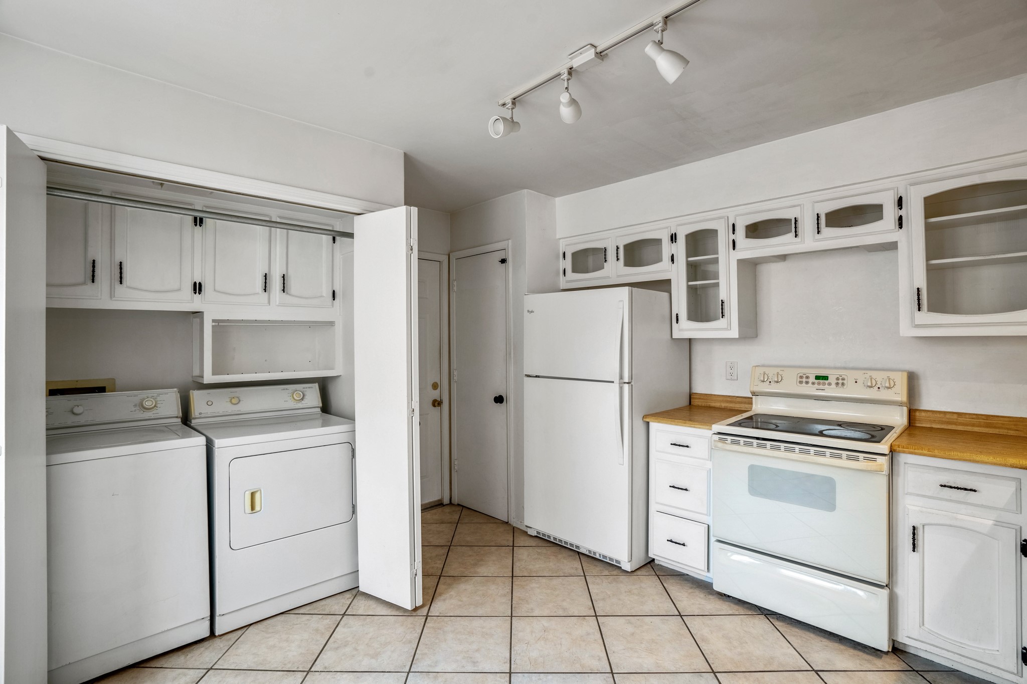 Kitchen with Laundry Area