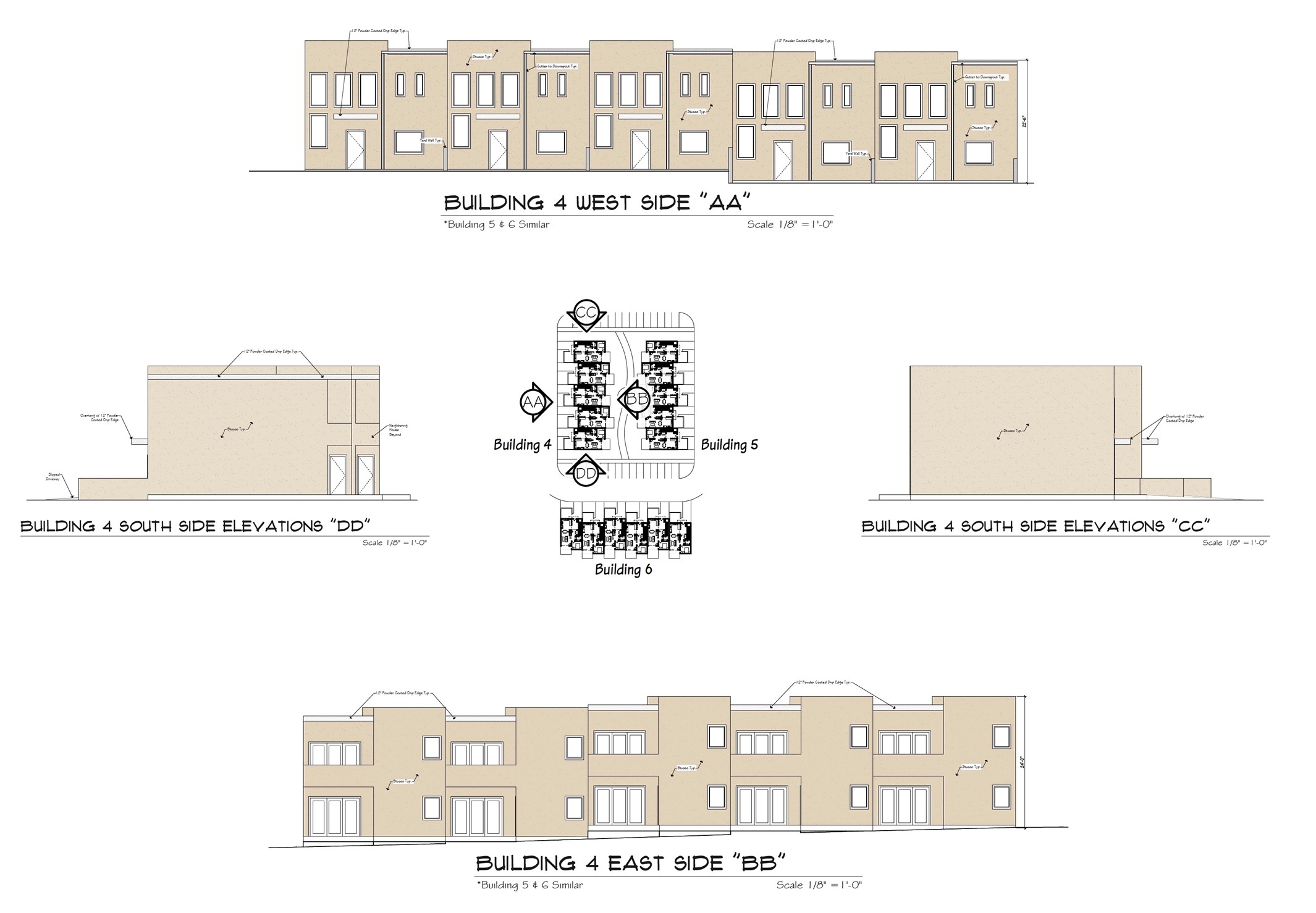 Town Home Elevations 2