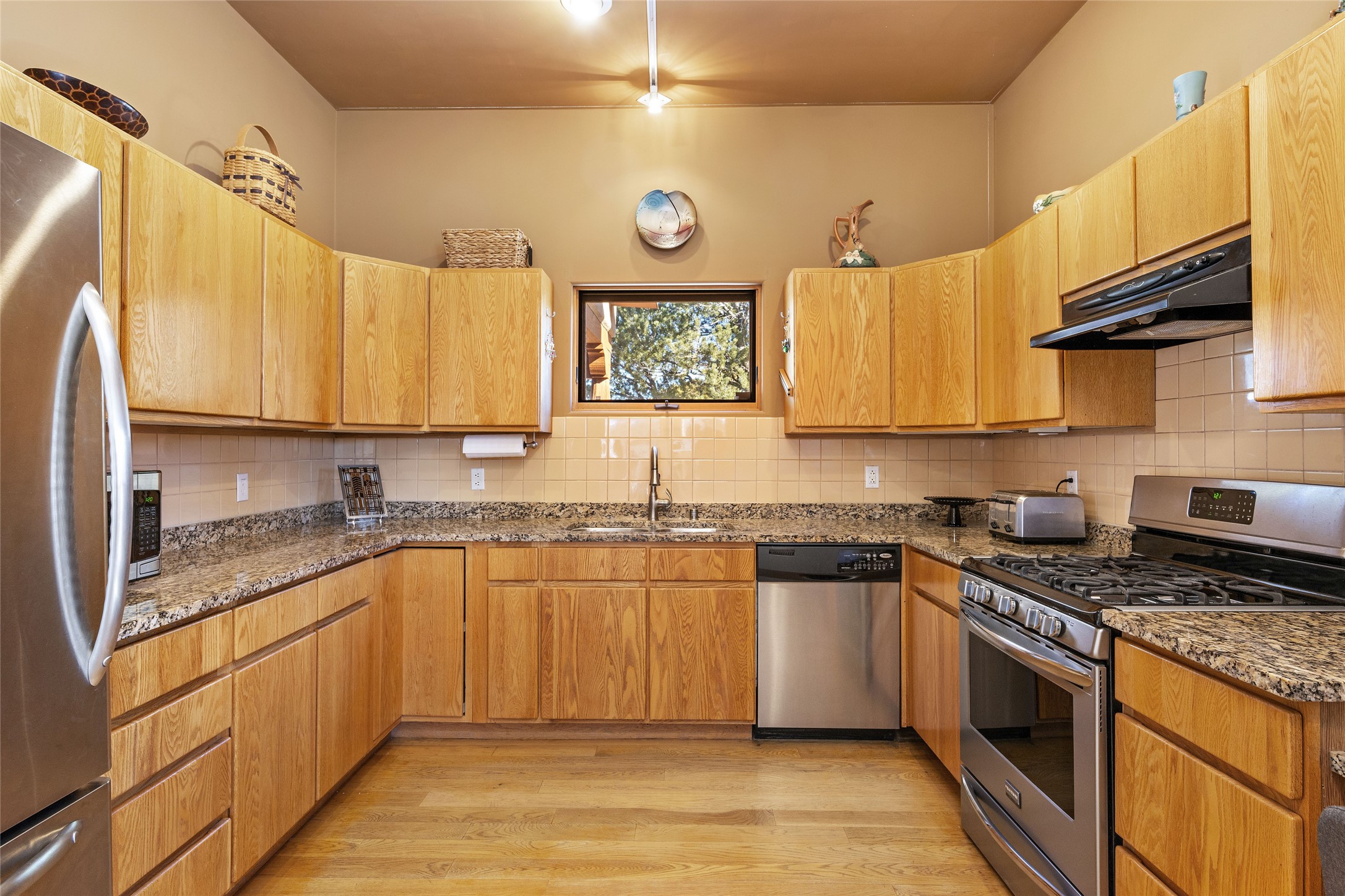 Wonderful Kitchen with Stainless Steel appliances with lots of counter space