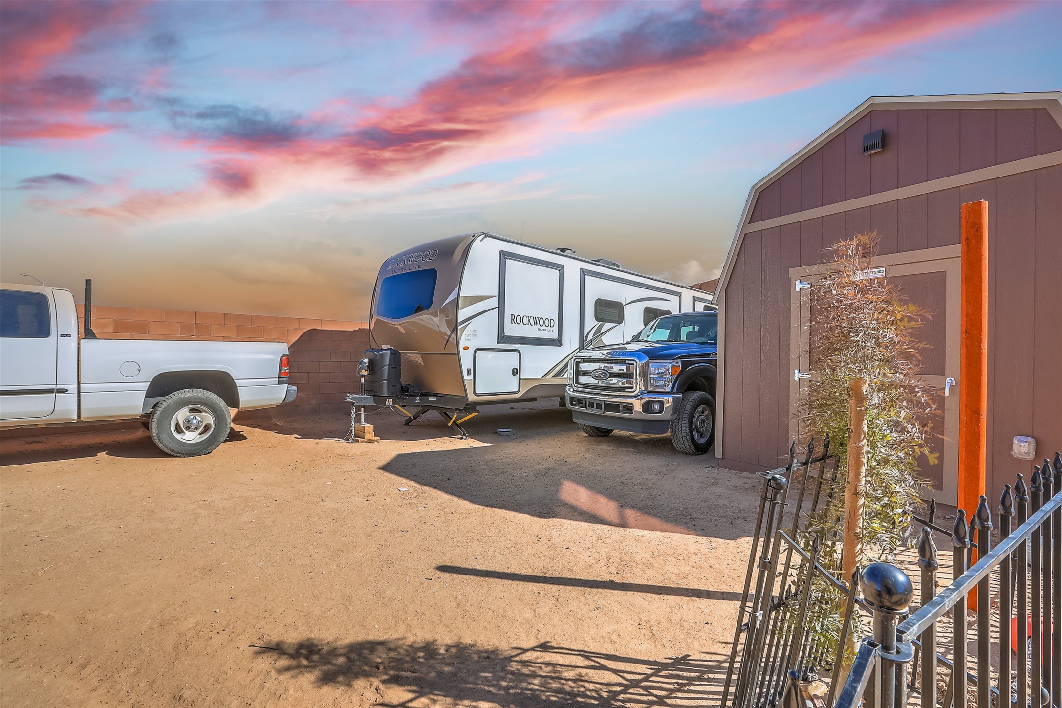 RV parking in back of home
