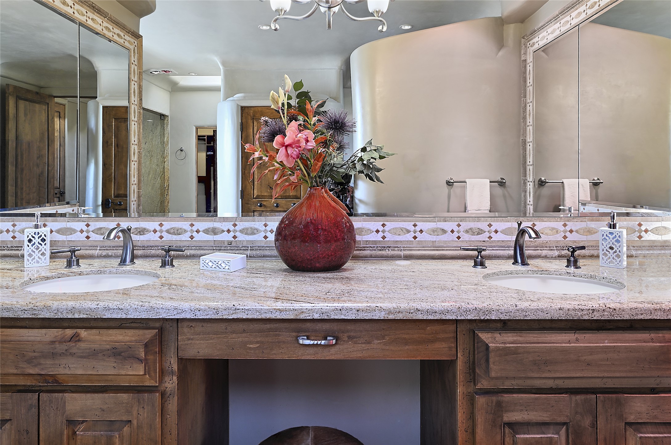 Owners suite double sink vanity
