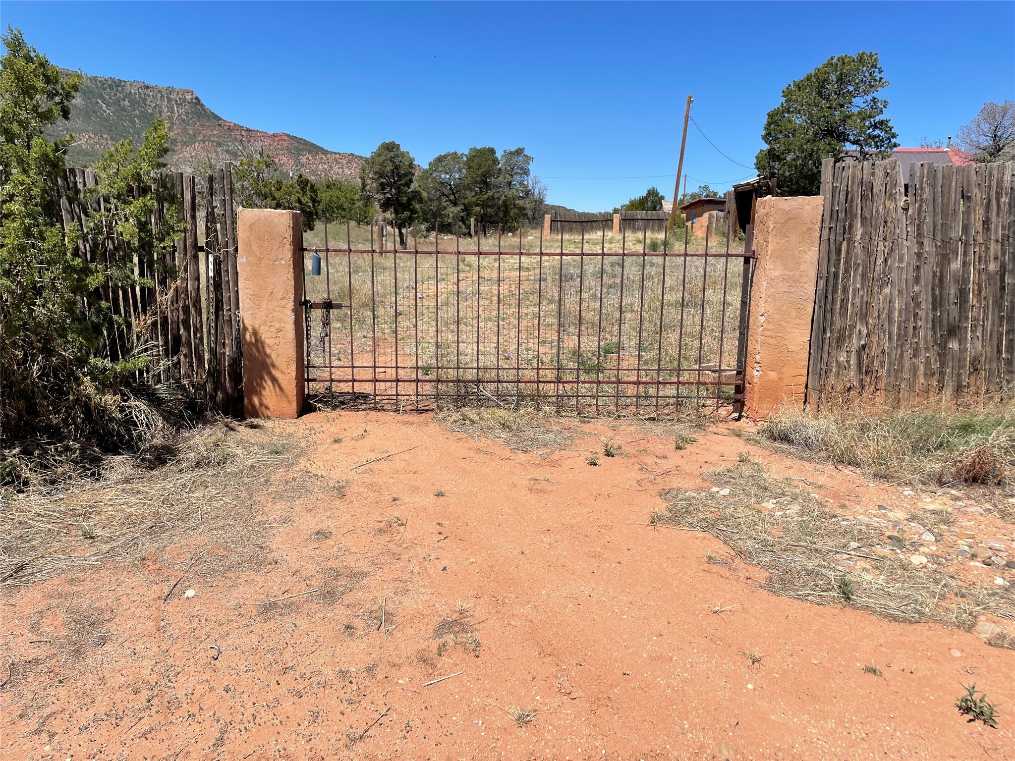 gate to property