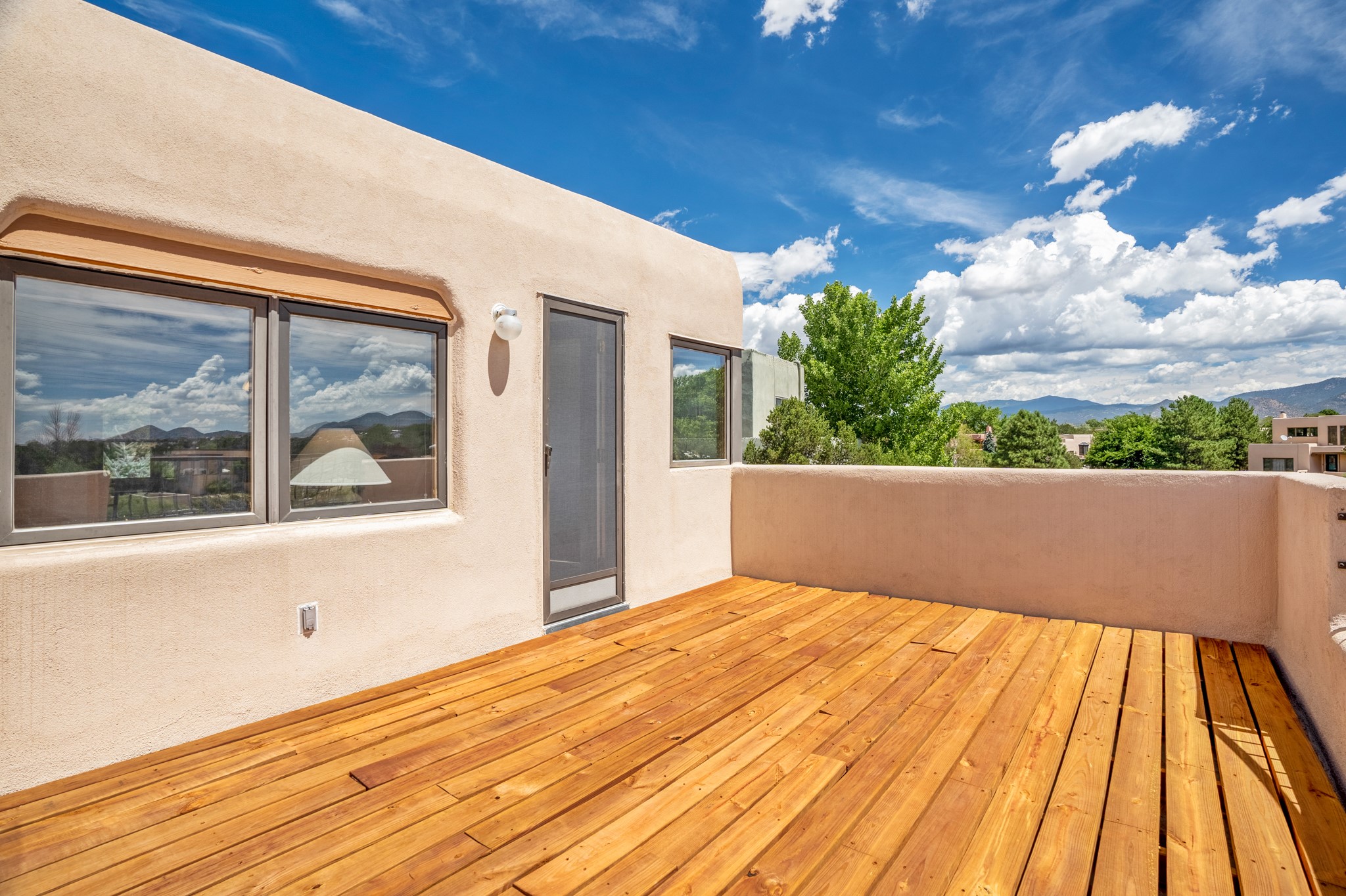 Deck off Primary bedroom with views forever