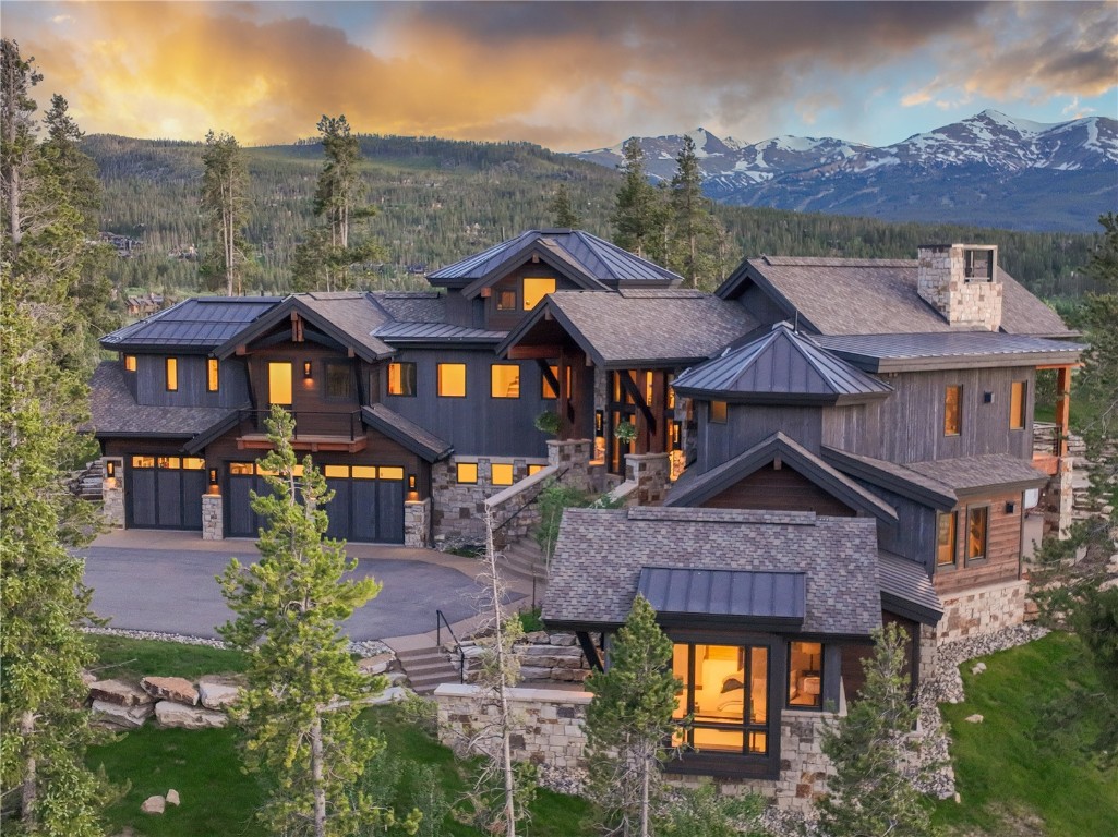 Designed by premier mountain architect, Suzanne Allen-Sabo, this magnificent residence is perched on one of the most iconic and valuable homesites in the Highlands at Breckenridge.  The expansive view corridor of the Tenmile Range and Breckenridge Ski Area is truly one of a kind from its private end of the road location.  This ridgeline property sits above the Breckenridge Golf Course and is designed to accommodate multigenerational living with wonderful separation of sleeping areas and intimate gathering spaces for friends and family, all with soaring mountain views.  The primary owner’s suite is located on the main level for the upmost in daily conveniency and easy living.  The quality of construction resonates throughout this property with the interior finishes boasting a fresh modern design, yet with a timeless touch of “mountain.”  This home is fitted with individual High Altitude Home Oxygenation Enrichment Systems dedicated to each bedroom as well as the lower-level family room to help guests recuperate after a long day on the hiking trails or ski runs.  Don’t miss this one-of-a-kind property with views and a setting that are truly second to none.