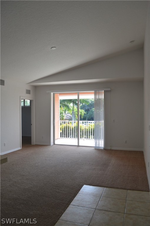 This condo offers carpeting in the living room and bedrooms, large tiled flooring at entry, bathrooms and kitchen