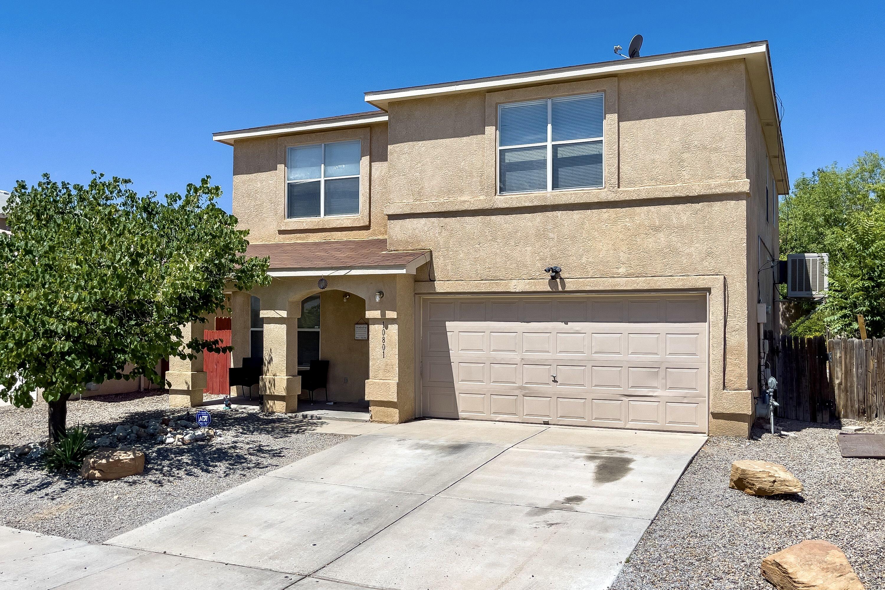 Beautifully updated 4 Bedroom, 3 Bathroom Home in the desirable Stonebridge Community! The kitchen has gorgeous espresso wood cabinets with sandstone granite countertops. Stainless steel appliances! Brand New Microwave (2022) AND Evaporative Cooler (2022)! Great sized guest bedrooms and a large Primary Bedroom with a gorgeous remodeled shower and tub plus heated floor tile! Large backyard is landscaped and perfect for summer gatherings! Great size patio is both covered and uncovered, perfect for multiple activities and furniture styles. Located near the community pool, pool house and park! Schedule your showing today!