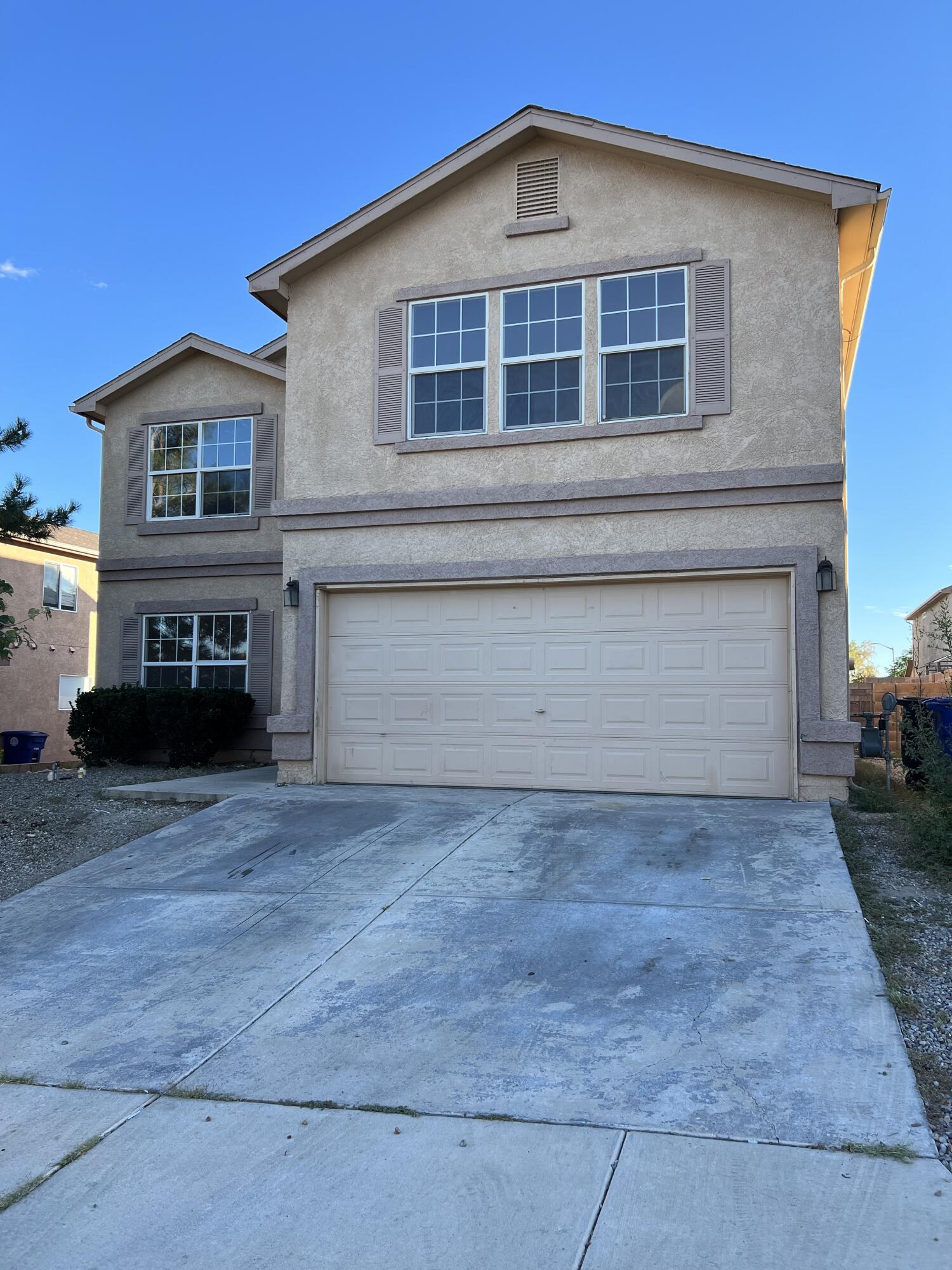 HOME SOLD AS IS.4 bedroom, 2.5 bath built by DR Horton. Located in the Sungate Gated Community in Southwest Albuquerque. Featuring open floorplan, 2 living space and close to shopping, highways, and restaurants. Home needs work. Has 1 new A/C Unit.