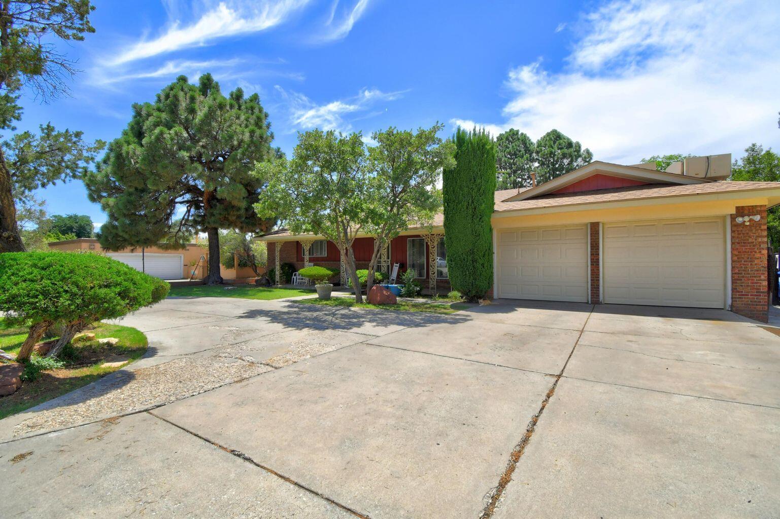 Don't miss this great opportunity to see this large family home in convenient Uptown neighborhood.  Walking distance to Sandia High School, swimming pool and parks.  So many possibilities with the diverse floor plan.  Large kitchen with island and breakfast area.  All bedrooms are large with oversized closets.  Front yard includes circular driveway, inviting porch and mature trees.