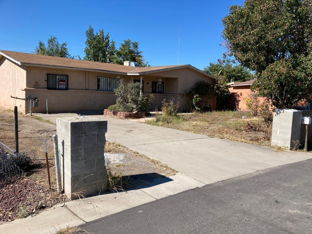 Great home in the heart of the South Valley, with 5 bedrooms and 2 baths, almost half acre of land, back yard access, new paint and carpet, home shows great, sold as is, no warranties expressed or implied,  REC considered with 45k  down