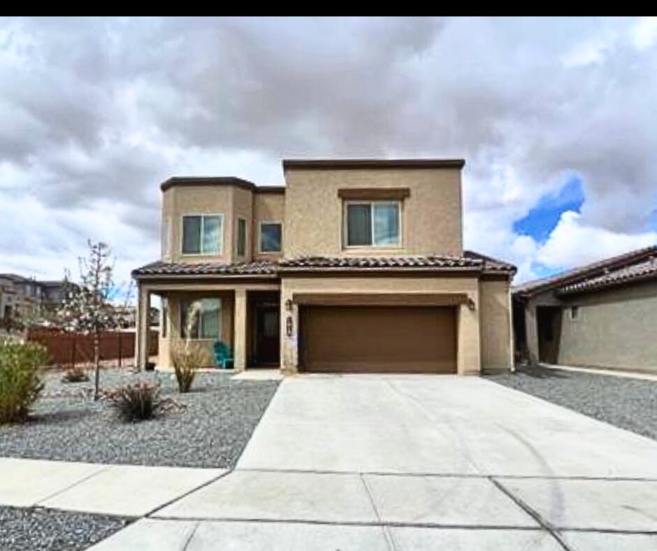 Spacious 5 bedroom house in Los Lunas! Built in 2019 DR Horton house with Erickson floor plan. This house has one bedroom downstairs that can be used for an office or guest bedroom. The upstairs has a nice sized loft for entertaining guests or a play area for kids! Laundry room is also located on the second floor which provides ease of access to the upper 4 bedrooms. Primary suite has double sinks and a large walk-in closet. OWNED solar panels will help with financial relief on your electrical bill each month. This house sits on a corner lot which has a larger backyard then other homes in the area for all your outdoor activities!