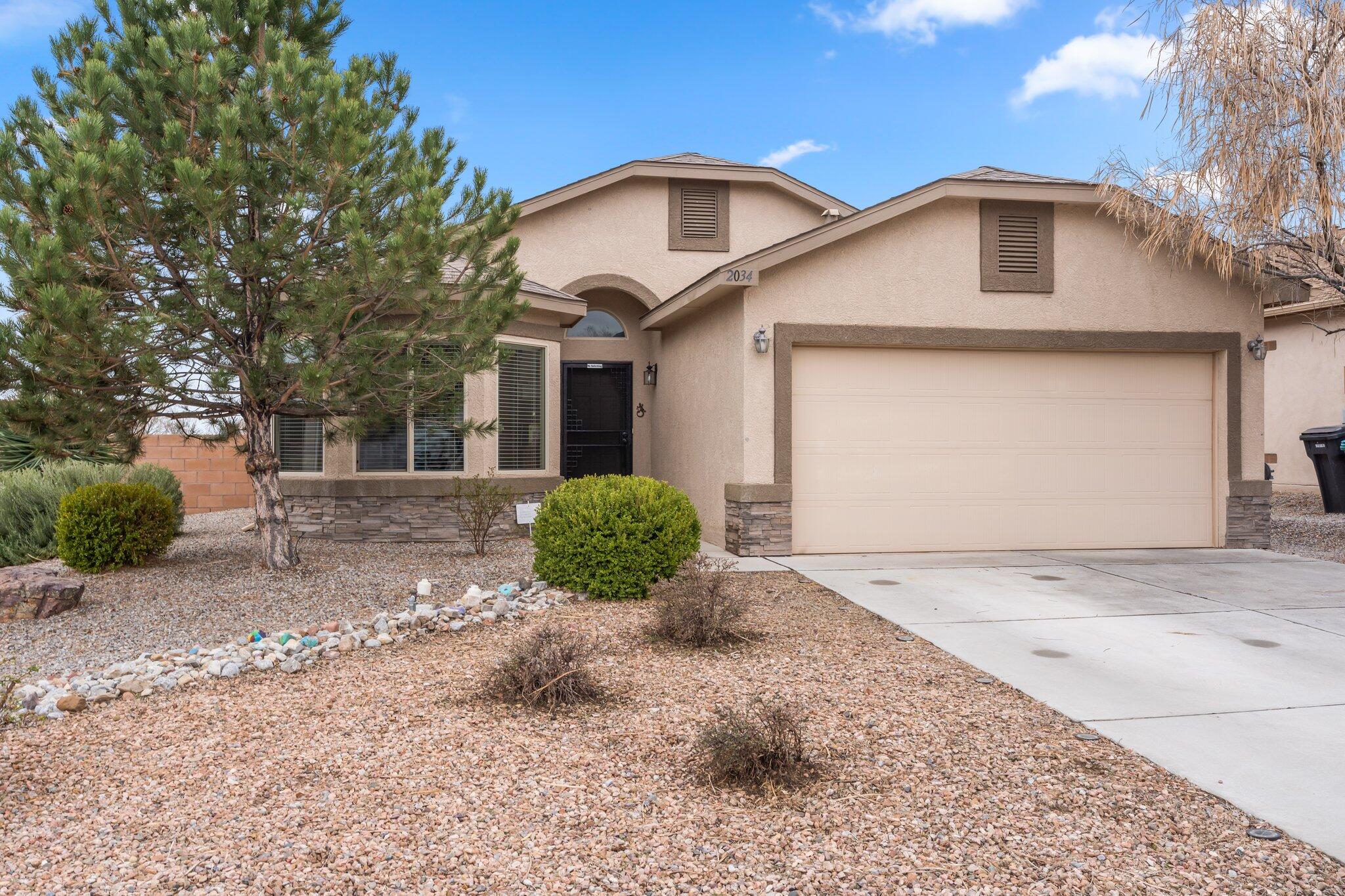 Fantastic single story home in Cabezon! This home has 3 beds, 2 bath, and sits on a large corner lot! Great open layout. Enjoy the kitchen that opens up into the living and dining areas. Kitchen includes black appliances & nice cabinets. Water heater was replaced in December. The wonderful backyard is ready for its new owner to enjoy! Large low maintenance yard with turf that has all been updated! Master suite has a walk in closet and his and her sinks. NO HOA !