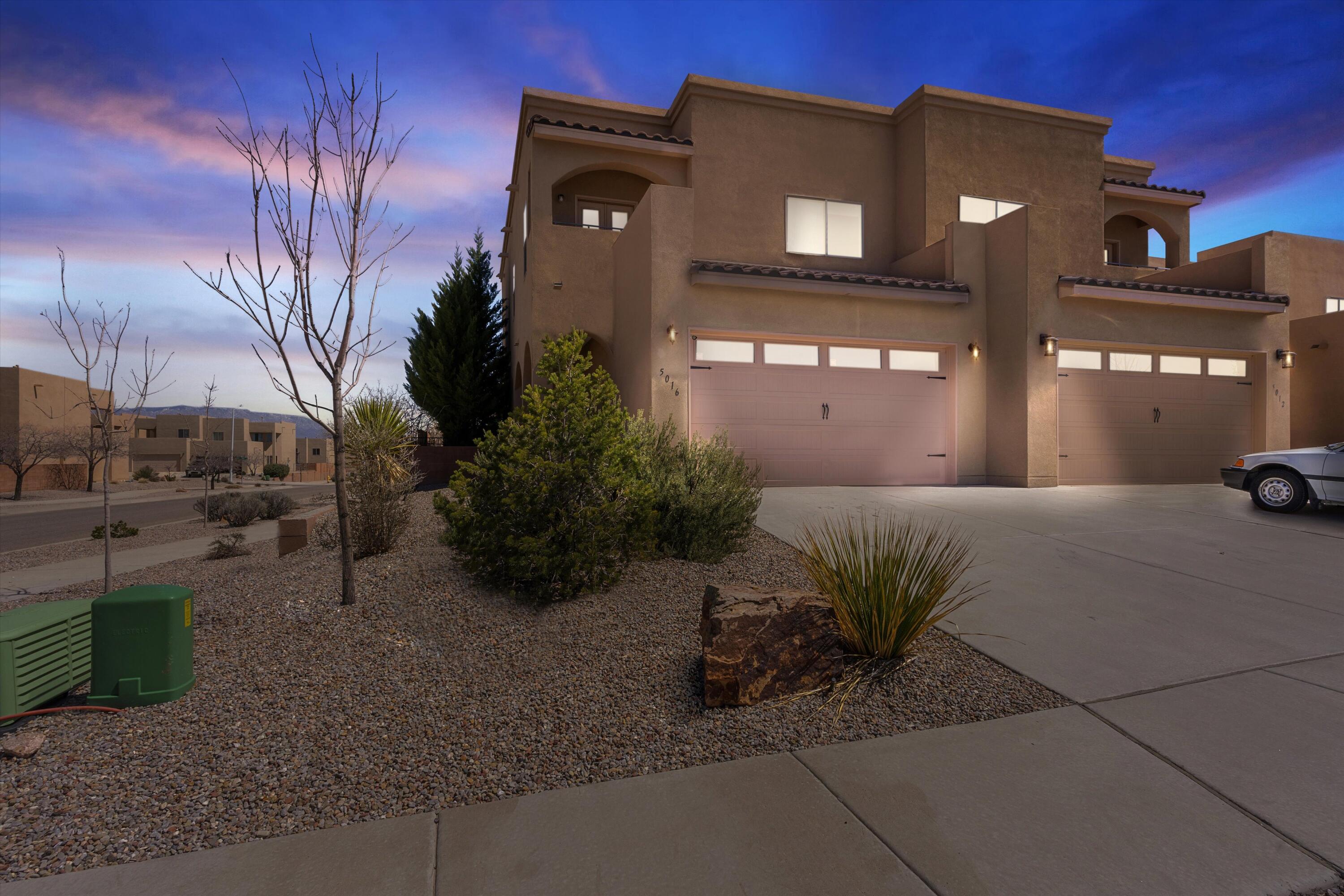 Welcome to this lovely corner-lot property that offers an ideal living space. As you step inside, you'll be impressed by the exceptional quality of the 10' ceilings adorned with exquisite beams in the downstairs living area. The open kitchen boasts granite tile countertops and is perfect for entertaining guests, while the dining area offers ample space and leads to a charming enclosed sunroom that has been updated for your comfort. The private backyard is beautifully landscaped and provides a relaxing retreat. You'll find four roomy bedrooms upstairs, stainless steel appliances, and updated tile/laminate floors on the lower level, complimented by fresh paint throughout. You'll appreciate the updated high-end window coverings that have remote controls, as well as the blackout window