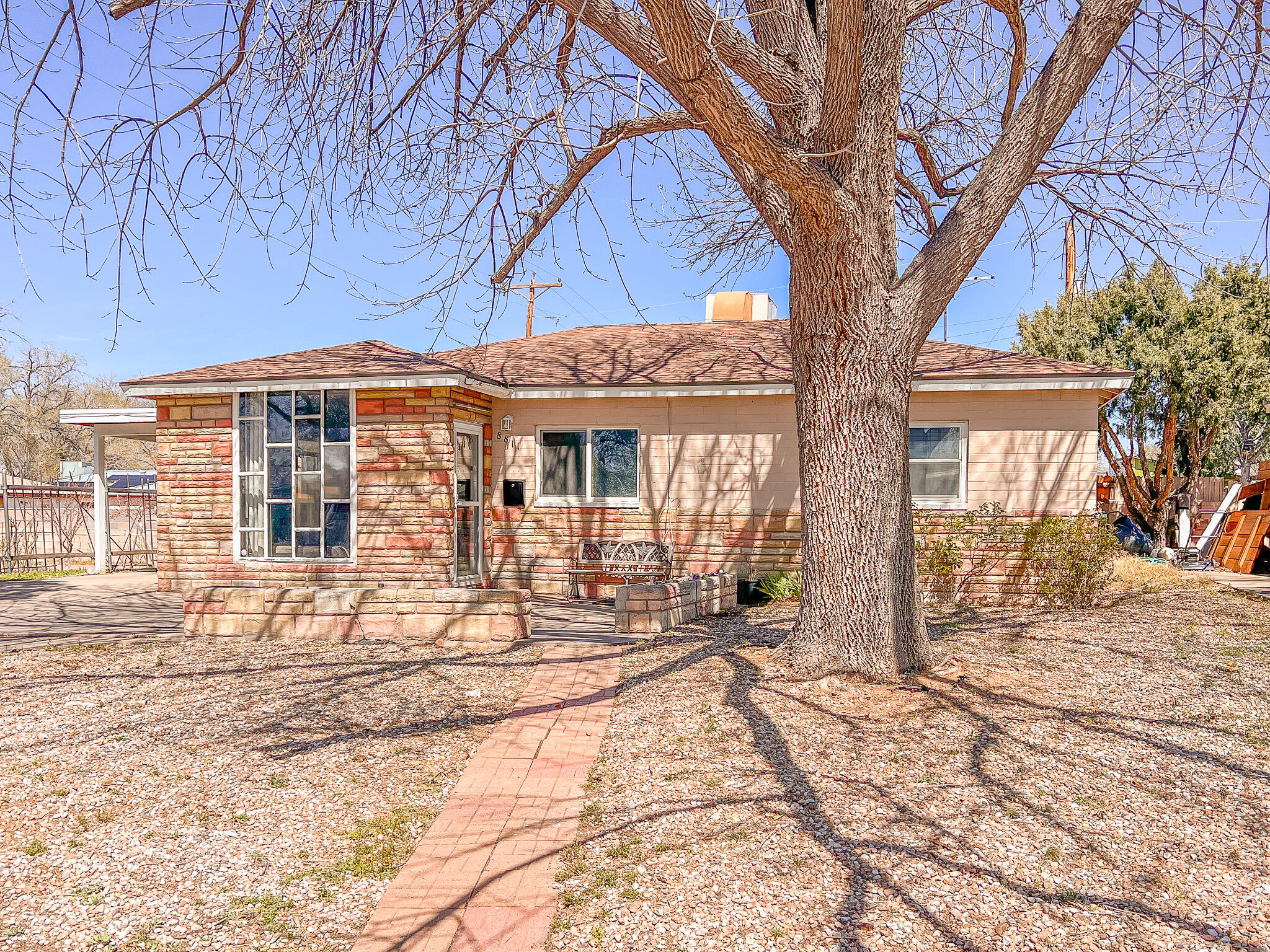 Open Houses this weekend (Saturday, 4/1/2023 from 1 pm -4 pm and Sunday, 4/2/2023  from 1 pm - 4 pm). 3 bedroom, 1 1/2 bath home with oversized garage with work shop area. Laminate wood flooring. Updated kitchen. Large landscaped back yard with huge patio. Near City Park.