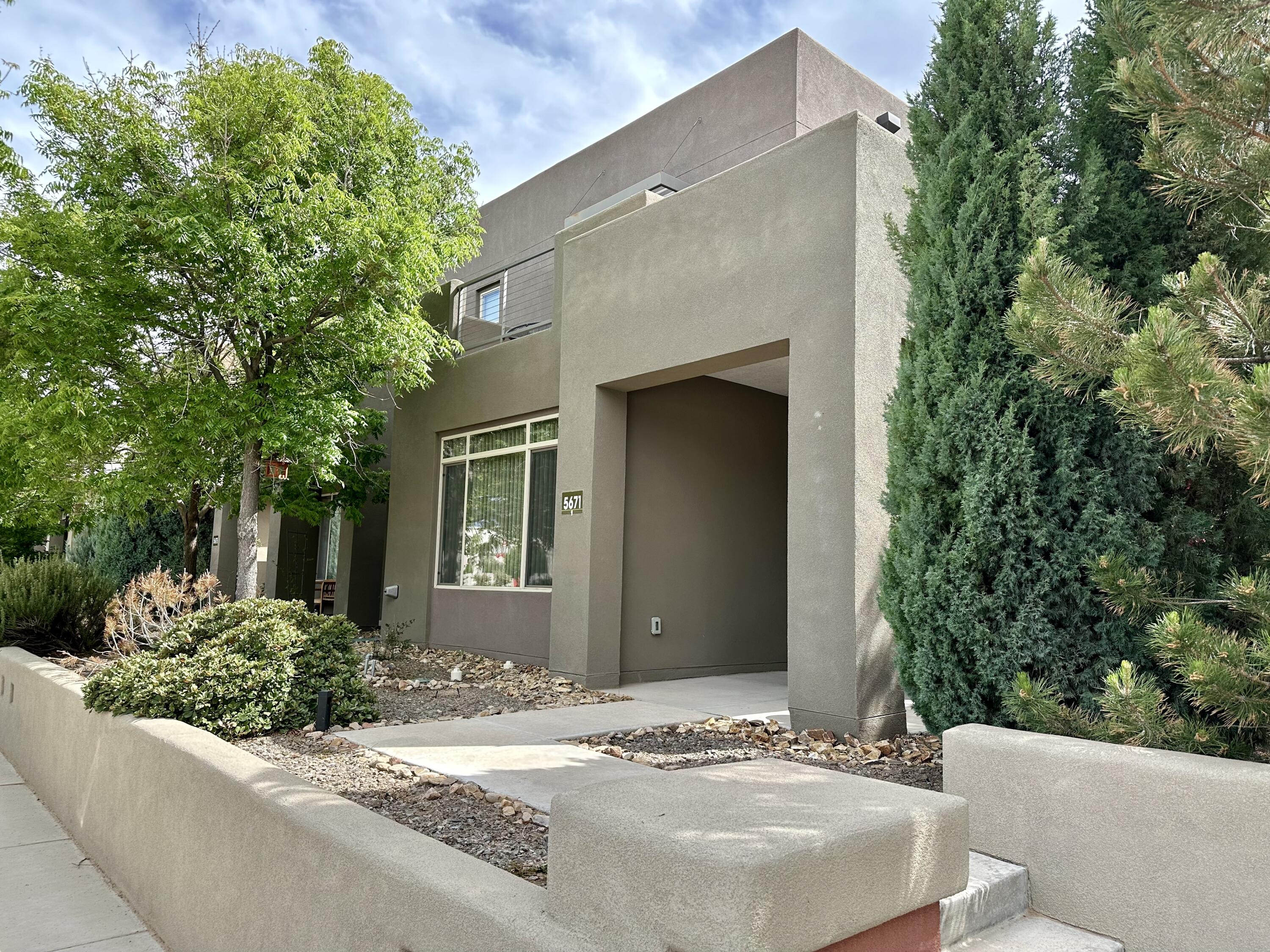 Come see this beautiful 3 bed 2 1/2 bath home in Mesa Del Sol across the street from Netflix Studios.  The open floor plan and large kitchen are ready for entertaining, and when you're guests leave enjoy a a quite moment taking in the view of the Sandia's from the master bedroom deck.  Schedule to see it before it's gone!