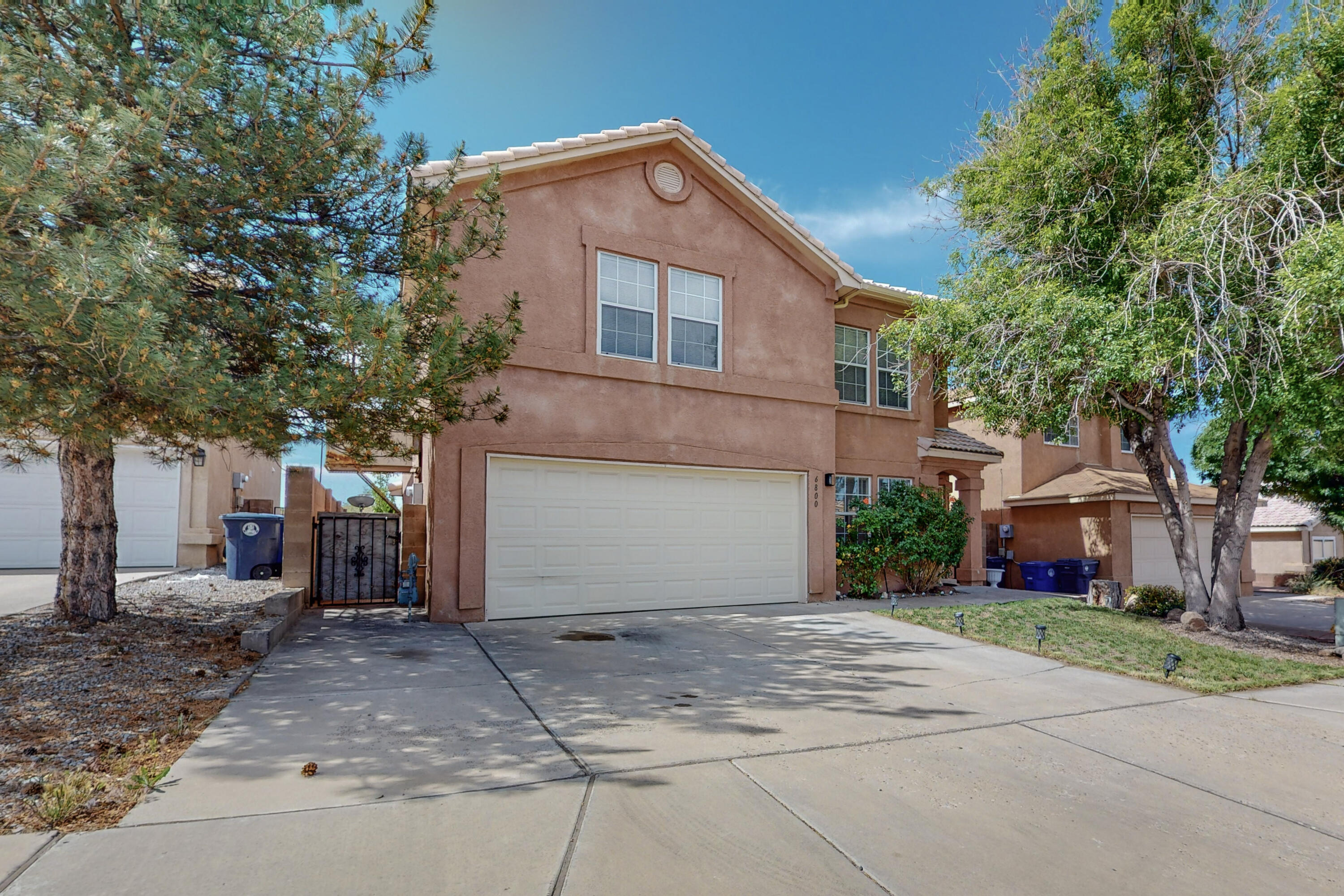 Open House Sat the 27th 10:30am till 3:30pm. And Sunday the 30th 11-230. Come visit this beautifully updated home in the La Cueva Oeste subdivision!  With incredible wood and vinyl flooring, granite countertops, and so much natural light!  The centralized staircase leads you to an additional loft area to be used for any of your family's needs!  The backyard is its own oasis with a waterfall pond and space for outdoor dining, relaxation, and playing.  This gorgeous home is a must see!