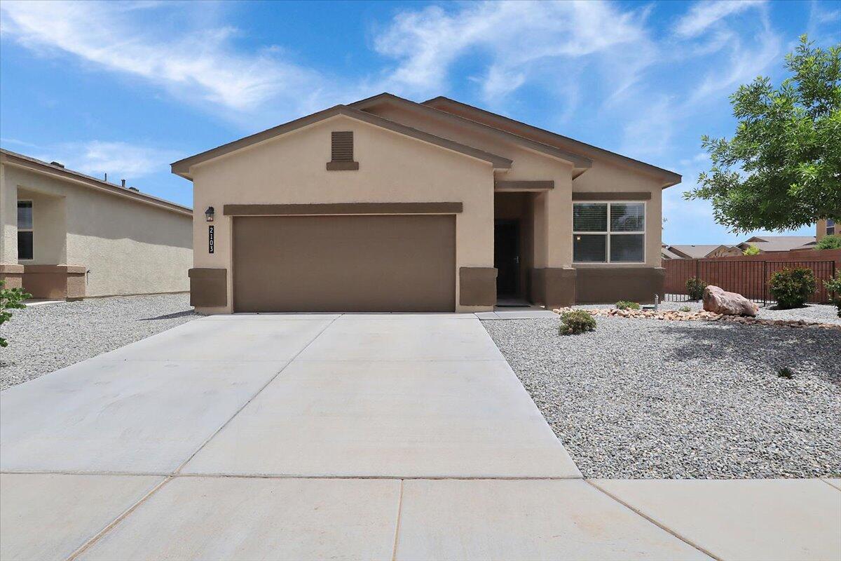 THIS is the house so many buyers are hoping to find! Nearly-new, meticulously cared for! Open concept- kitchen with island and pantry. Primary bedroom with en suite & walk-in closet. All appliances including washer & dryer. Two car, attached garage.Landscaped front and backyards on a corner lot. Pest control system installed. Needs to be activated. It's definitely worth taking a look to see all of the features and benefits this house offers!