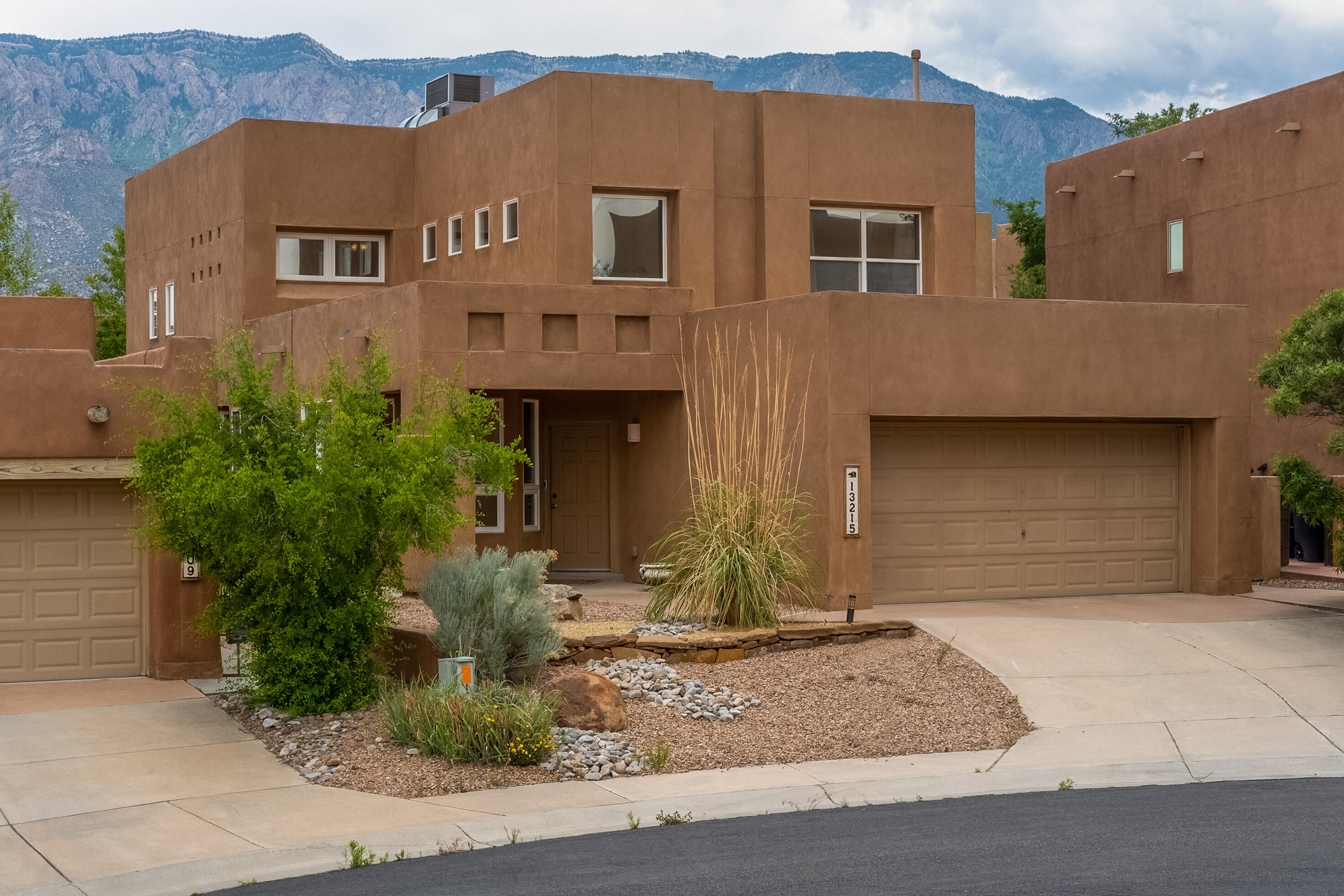 Welcome home to High Desert and the gated community of Desert Mountain. Not only are you near hiking trails, but there's a community pool for you to enjoy.  You can also take in breathtaking views from the 2nd floor balcony. This home has recently been updated with new flooring (only tile & luxury vinyl-no carpet) as well as a new heating and air conditioning system and hard wired smoke detectors. The refrigerator,washer & dryer are included. Contact your realtor for a private showing!Seller has never used water softener or backyard fountain.