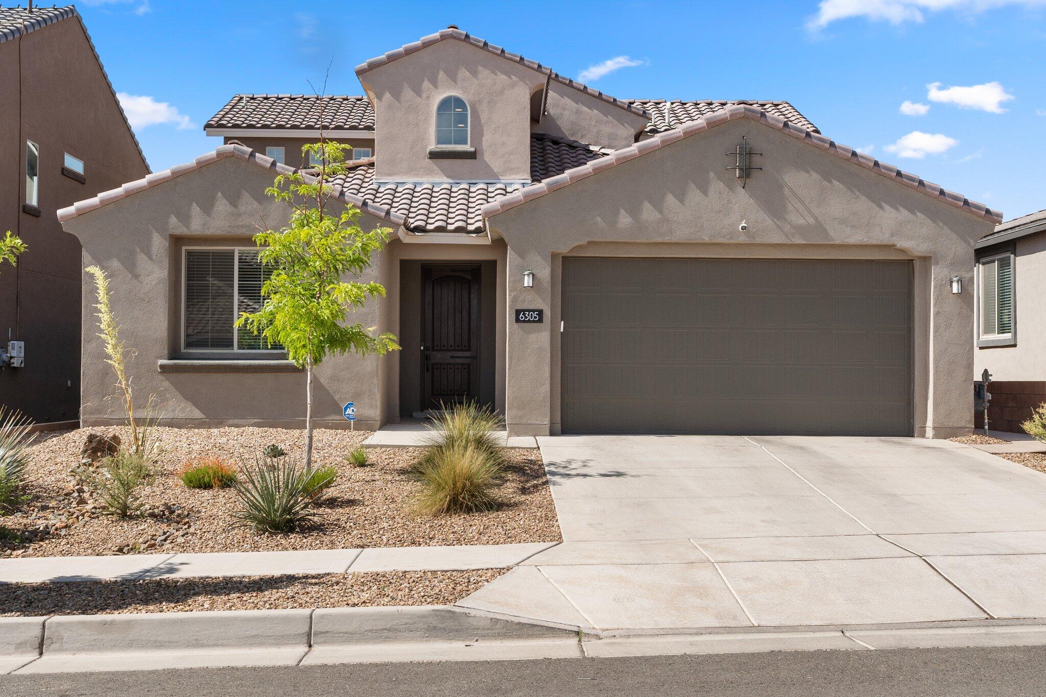 Immaculately kept, fully upgraded Pulte home in the desired Northeast heights gated community of Alameda Crossing. This home design includes an owner's suite plus an additional suite upstairs that can be used as a second master. The stunning gourmet kitchen includes a modern accent ceiling, pendant lighting, white cabinetry and granite countertops. The additional den creates the perfect home office or flex room. Upstairs you'll find added living space in the loft for a second living area. The private backyard includes raised walls and a hot tub for a perfect getaway. This home truly has it all!
