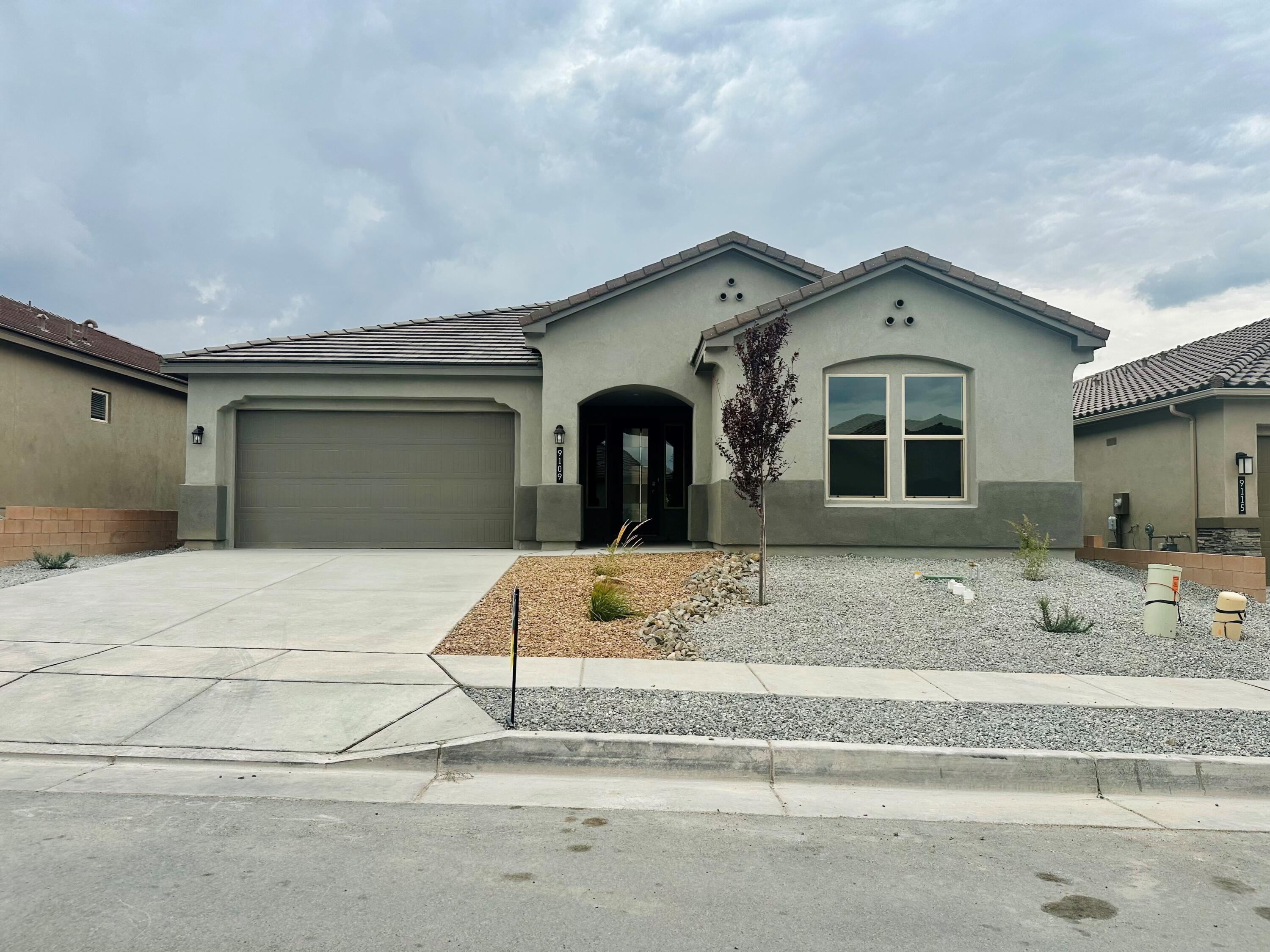 The ''Lilac'' home has an Open Floor with spacious 4 bedrooms, 2 bath and 2 car garage. Open great room and dining area, that invite's easy entertaining. Gourmet kitchen with Granite counter tops, kitchen island, executive stainless-steel appliances and a spacious pantry. Ceramic tile in kitchen, dining, living room and all wet areas. Large master suite with room for king bed. Master bath with double raised vanity, Tiled walk-in shower with separate Garden Tub and large walk-in closet. Tile roof, and spacious backyard. Smart home with Amazon Alexa connect.