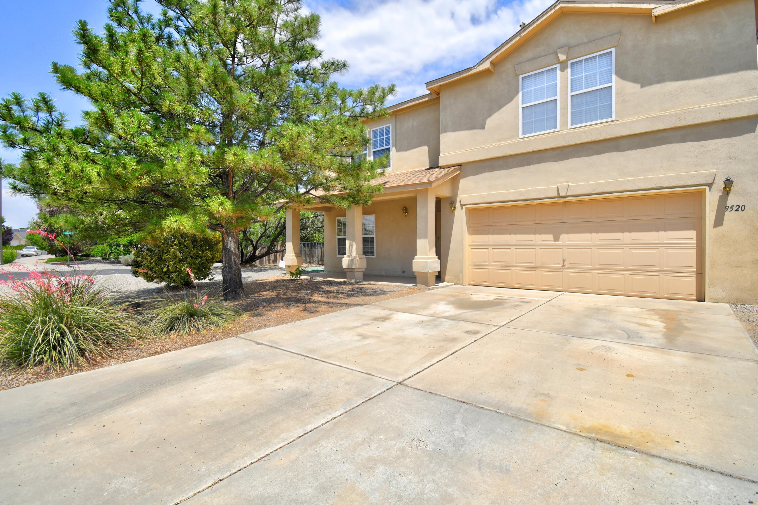 Looking for a large yard? Come see this very well kept, one owner, non-smoker home on a large corner lot of a cul-de-sac.  Open floor plan with an abundance of natural light. Large bedrooms w/plenty of closet space. Relax in your primary bath garden tub below a large window.  Carpeted bedrooms, loft & living areas. Tiled kitchen, vinyl bathrooms.  Convenient powder bath on main level. Kitchen boosts of countertop space & storage w/a large pantry.  Stainless steel stove w/convection oven-2022. 2nd living area or formal Dining Room w/a Breakfast Nook. Washer, dryer & kitchen appliances convey. Xeriscape front yard w/mature shade tree & double gate access to back yard. Low maintenance back yard     w/sprinklers & mature Quince & Apricot Trees.  Ample space for gatherings inside and out
