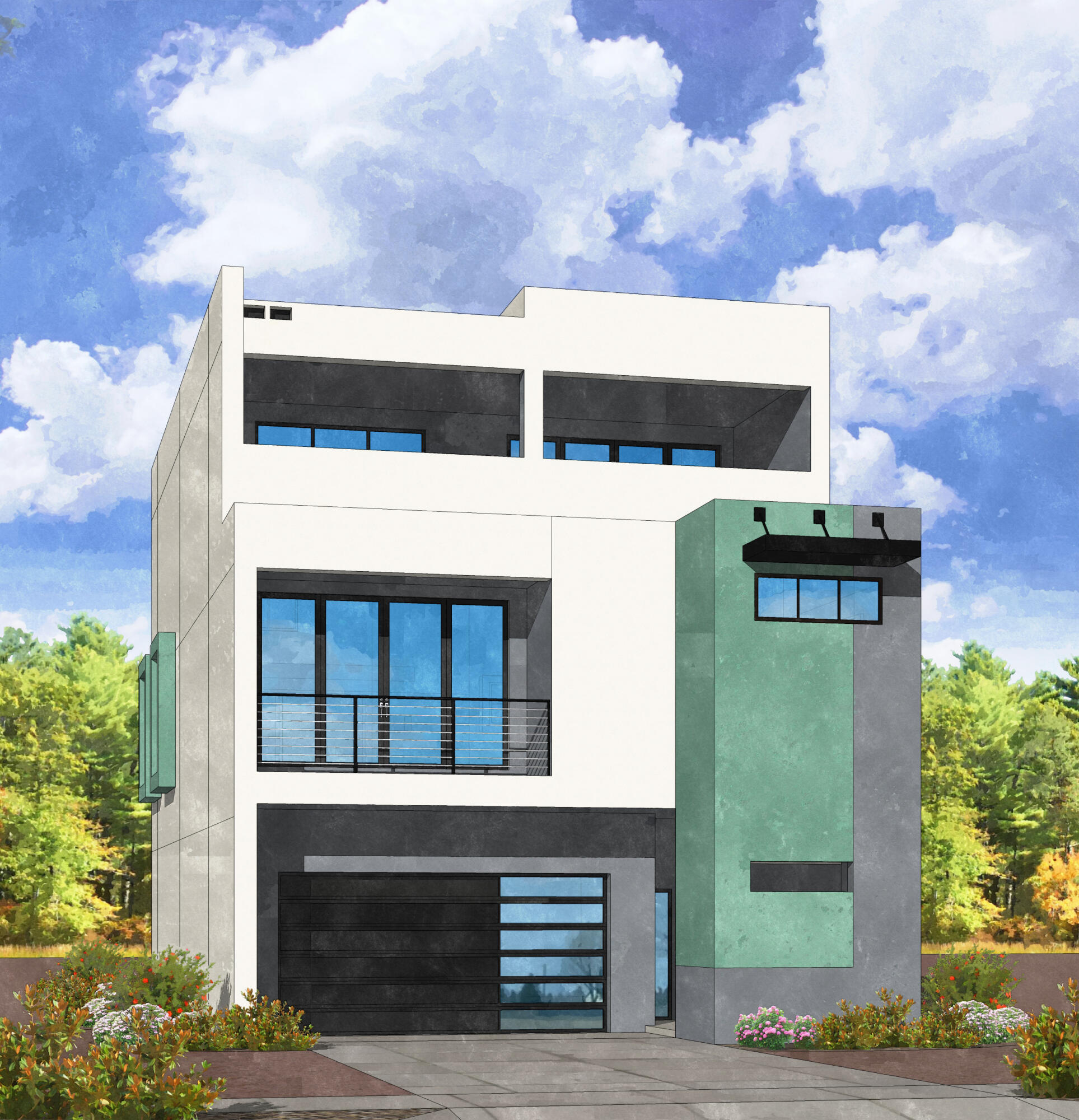 Here's what you've been waiting for - an upscale, new, gated townhome community in the Northeast Heights . This 3-story townhome w/elevator and a ton of amazing, standard features is under construction. Ideally located in Uptown on the corner of Wyoming and Montgomery, La Mirada is walking distance to restaurants, shopping and services. Std features incl a 5-burner gas range w/convection oven, Microwave, DW, SxS refrigerator, pot filler. Walk in closets and spacious bdrms. Balconies on the front and back and covered entry porch. 10' ceilings on level 1. 9' ceilings on levels 2 and 3. Large kitchen w/island, 2 living areas, 3.5 baths, 2-car garage w/opener. Landscaped w/sprinkler system and much more. See the ''Unmatched Included Features'' document for a complete list.