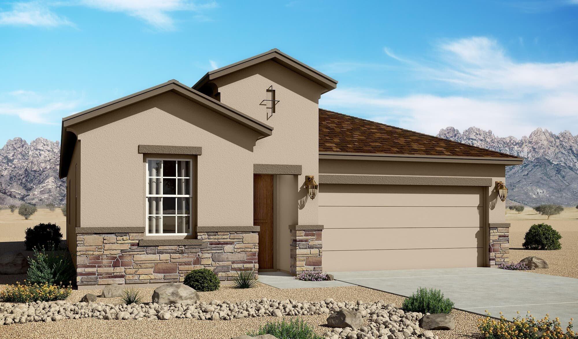 This open concept home comes with 4 bedrooms, 2 bathrooms and a 2-car garage. The kitchen-dining-great room configuration is ideal for family living or festive gathering. The secondary bedrooms are secluded in a private hallway with adjacent bath access. Upgraded options such as the gourmet kitchen and 8-foot doors are great additions to this beautiful home!